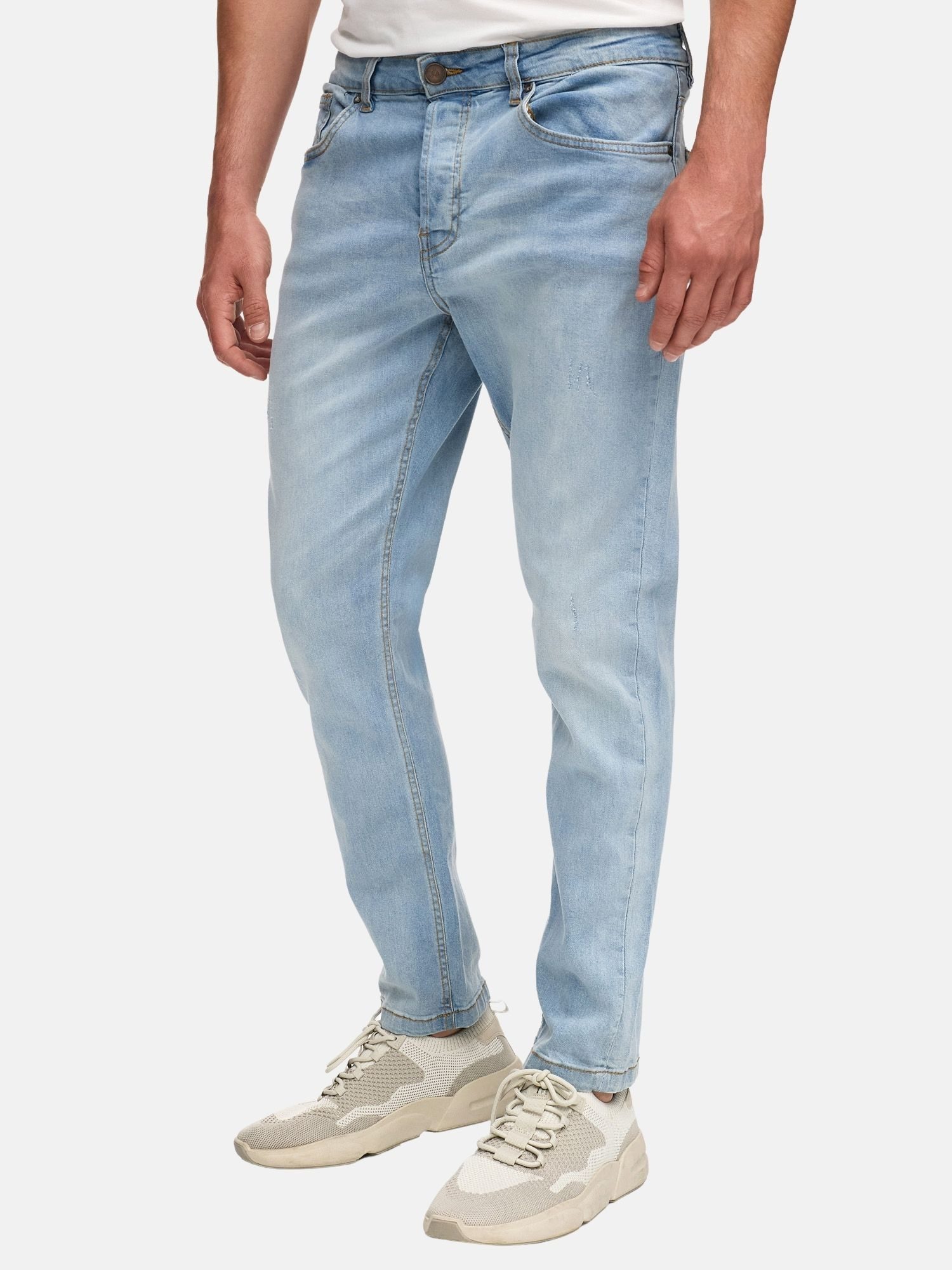 Tazzio Slim-fit-Jeans Denim A109 Stretch mit Elasthan - dezenten Destroyed-Details – Bild 5 von 5