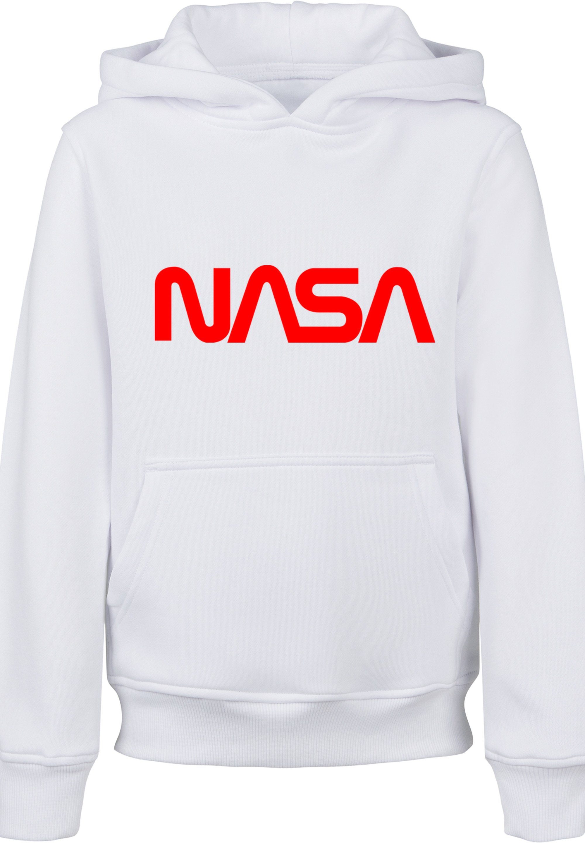 Logo Merch,Jungen,Mädchen,Bedruckt NASA Sweatshirt Unisex Kinder,Premium Modern F4NT4STIC White
