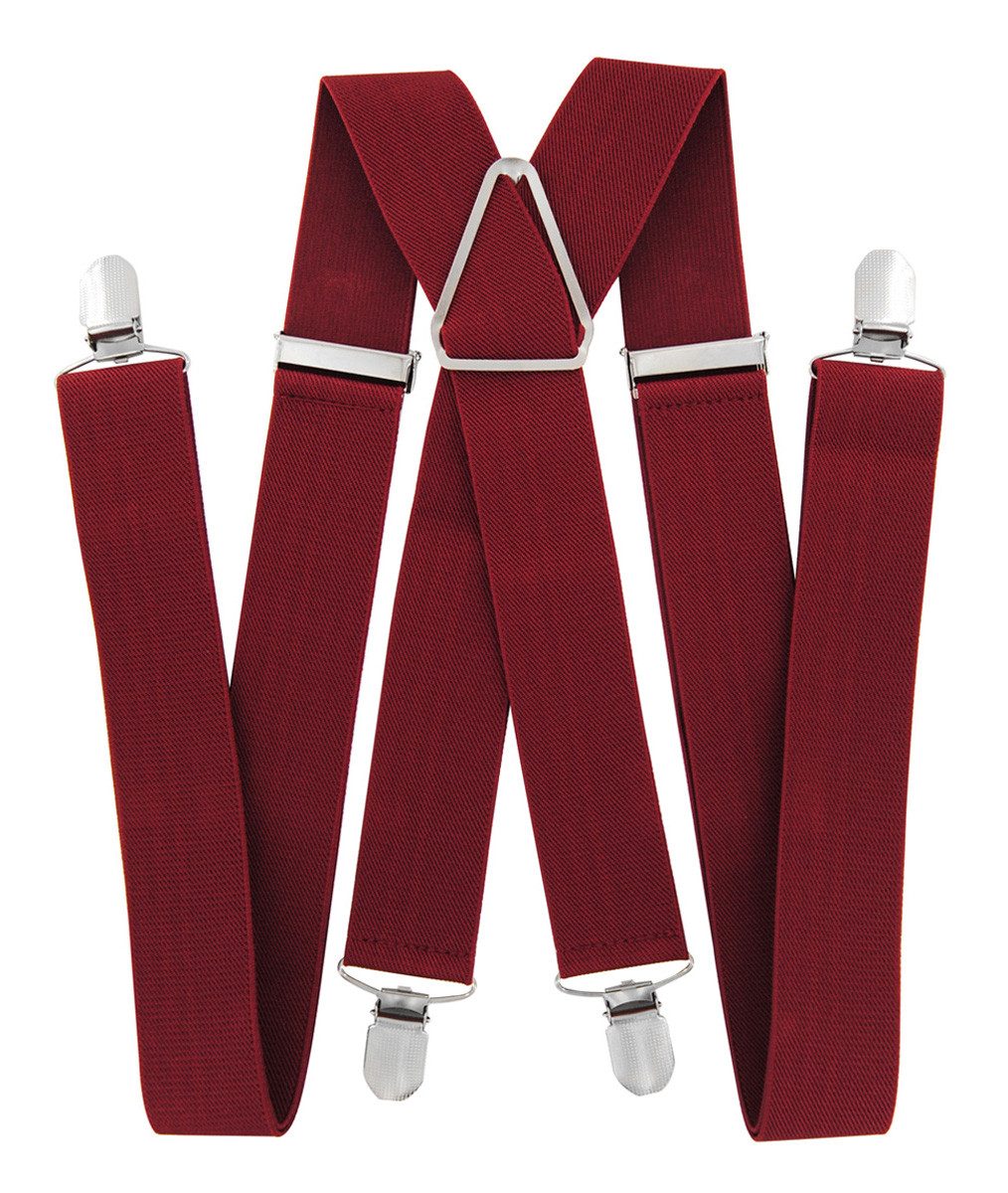 axy Hosenträger Herren Hosenträger 4 Stabile Clips X-Form 3,5cm Breit verstellbar und elastisch 120cm Lang