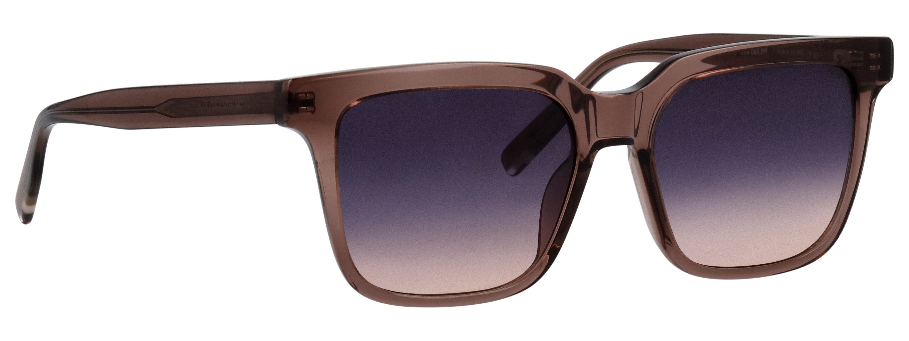 TOM TAILOR Sonnenbrille Modell 676015 Form Karree/Soft, Logoschriftzug auf Bügel, Kunststofffassung
