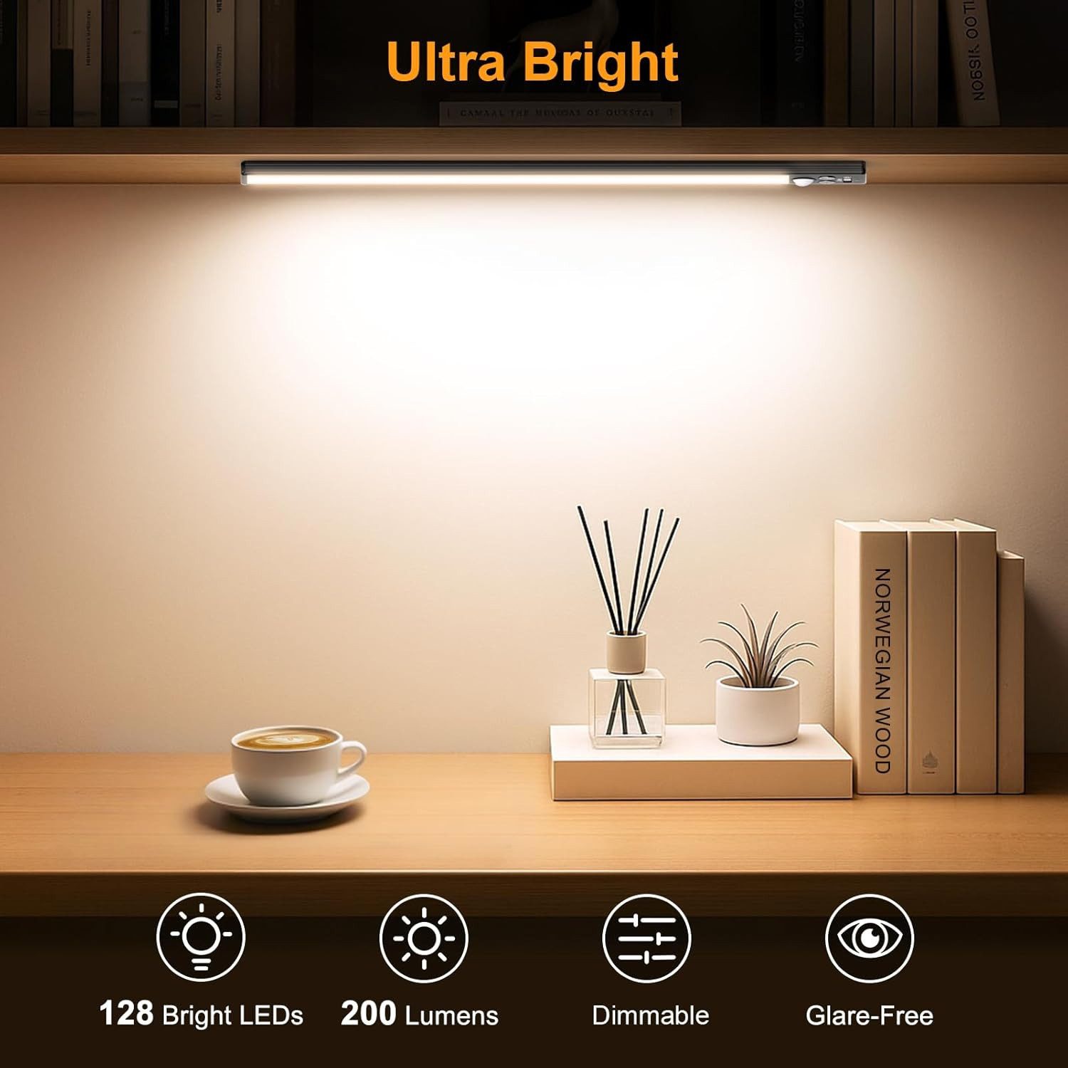 Athlix LED Unterbauleuchte 2er Unterbauleuchte Schrankbeleuchtung Kabellos günstig online kaufen