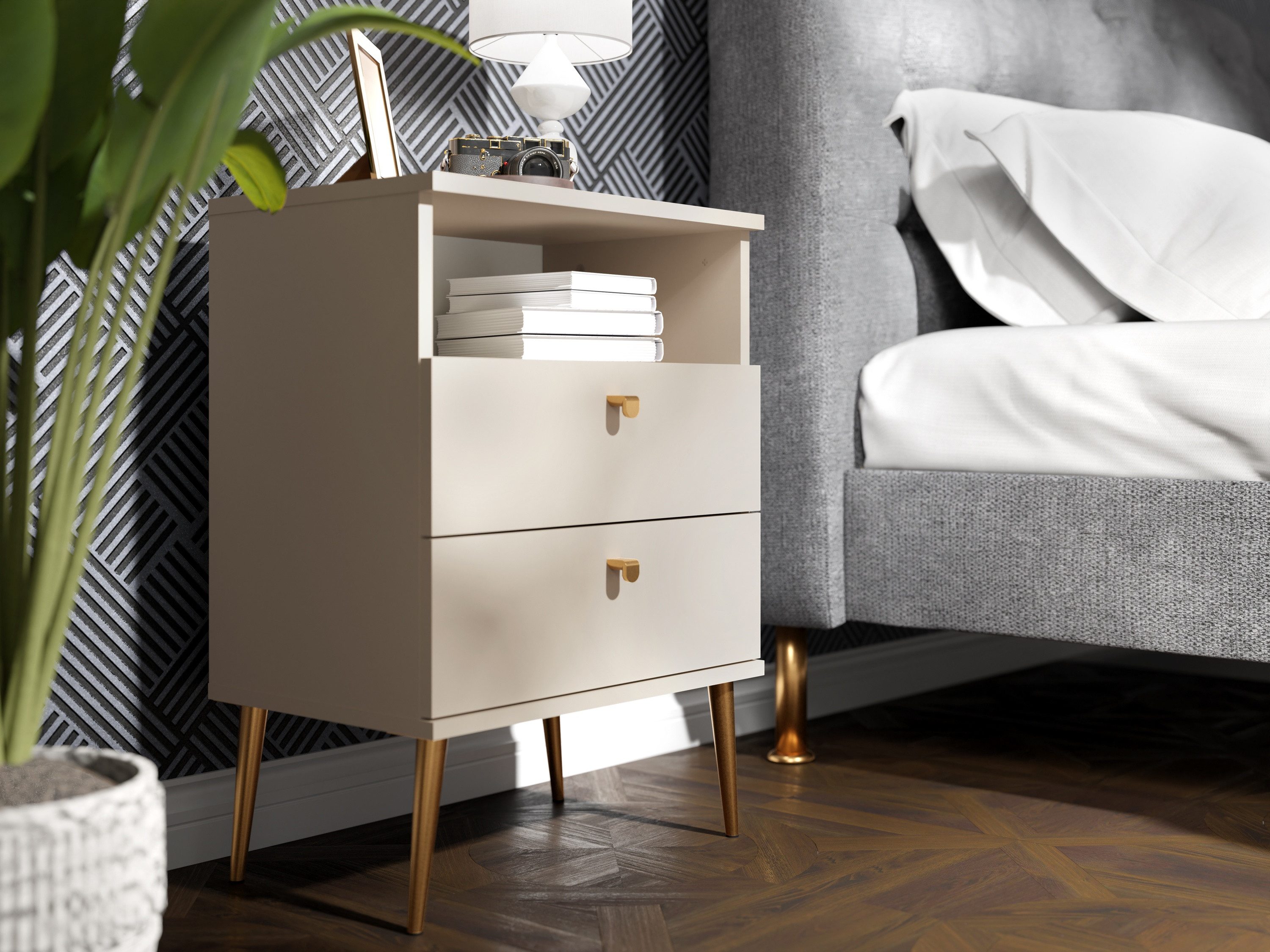 Nachttisch Nachtkonsole, Nachtschrank, Nachtkommode, Betttisch