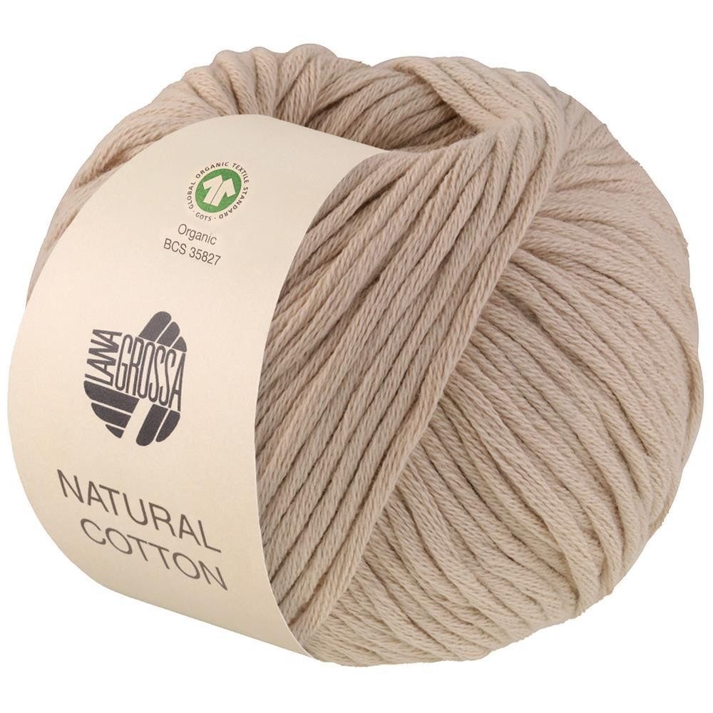 LANA GROSSA Natural Cotton GOTS Häkelwolle, 80 m