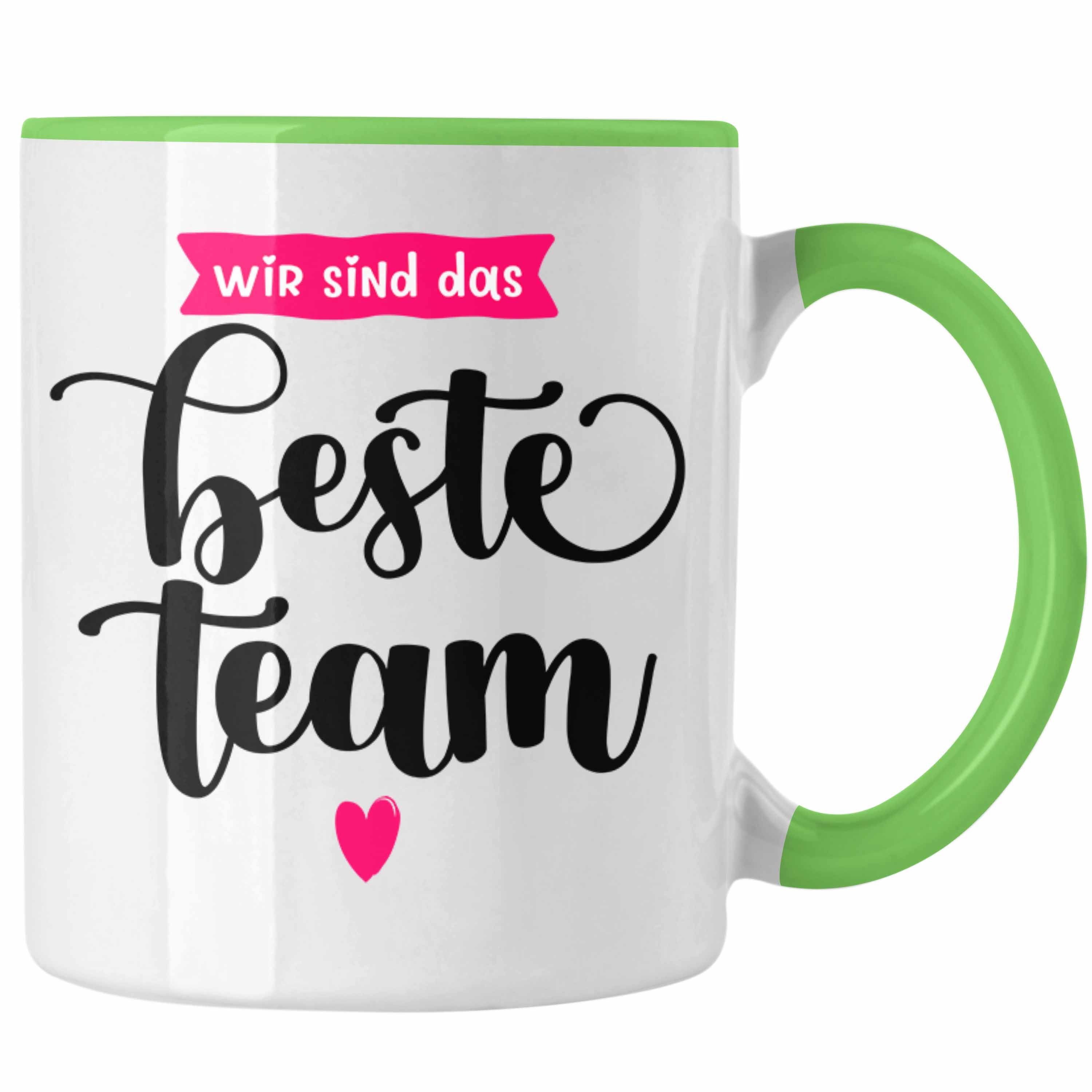 Trendation Tasse Team Tasse Geschenk Lustige Geschenkidee Angestellte Teammitglied Arbe Grün