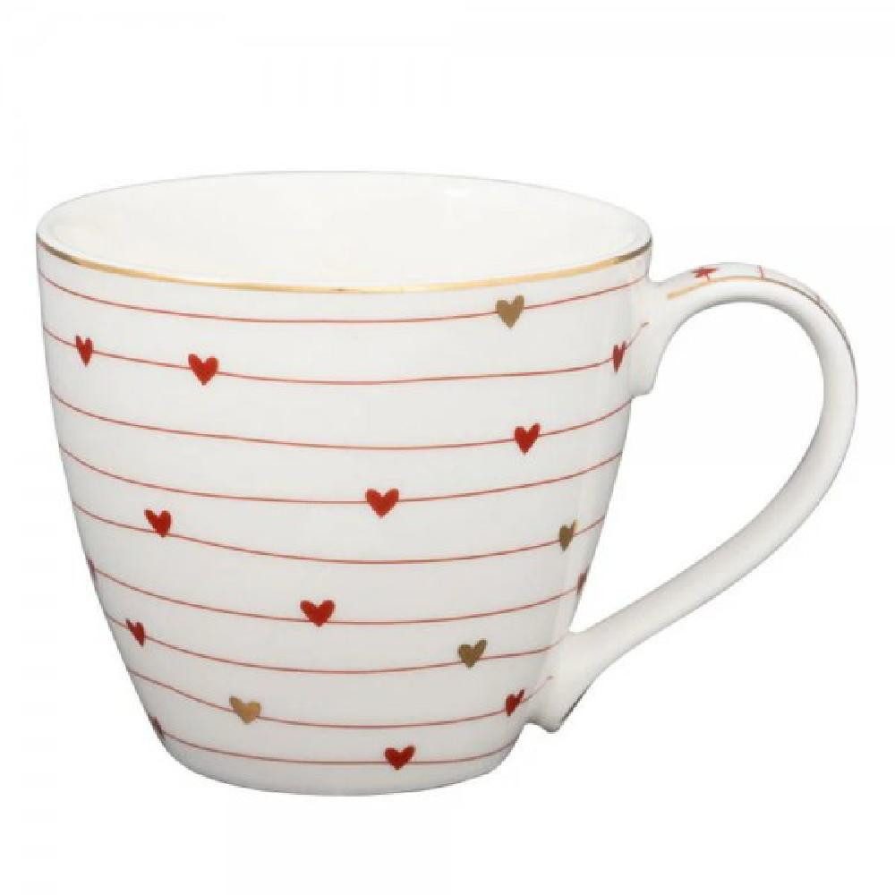 Greengate Tasse Tasse mit Henkel Grace White (300ml)