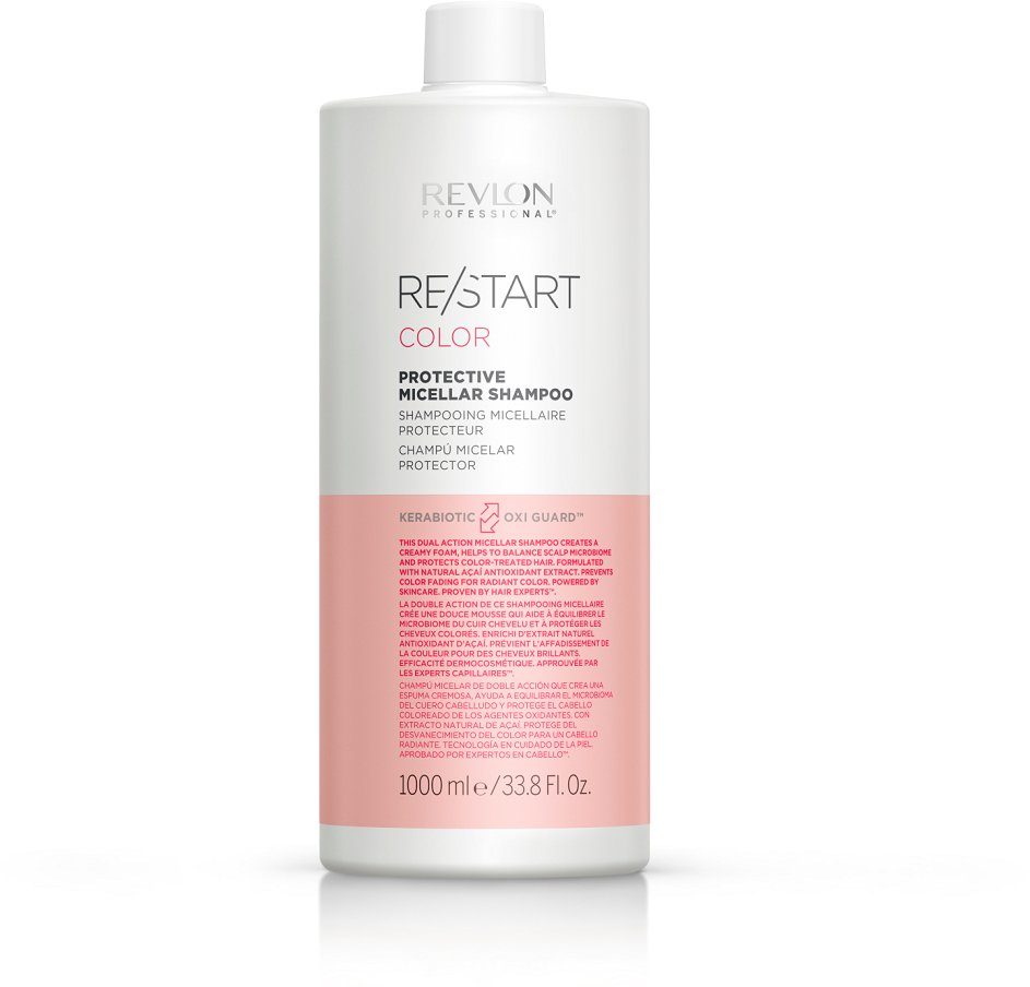 REVLON PROFESSIONAL Haarshampoo Acai-Extrakt Schützt Micellar Shampoo gegen Re/Start farbbehandeltes 1000 Protective mit natürlichem ml, COLOR Haar