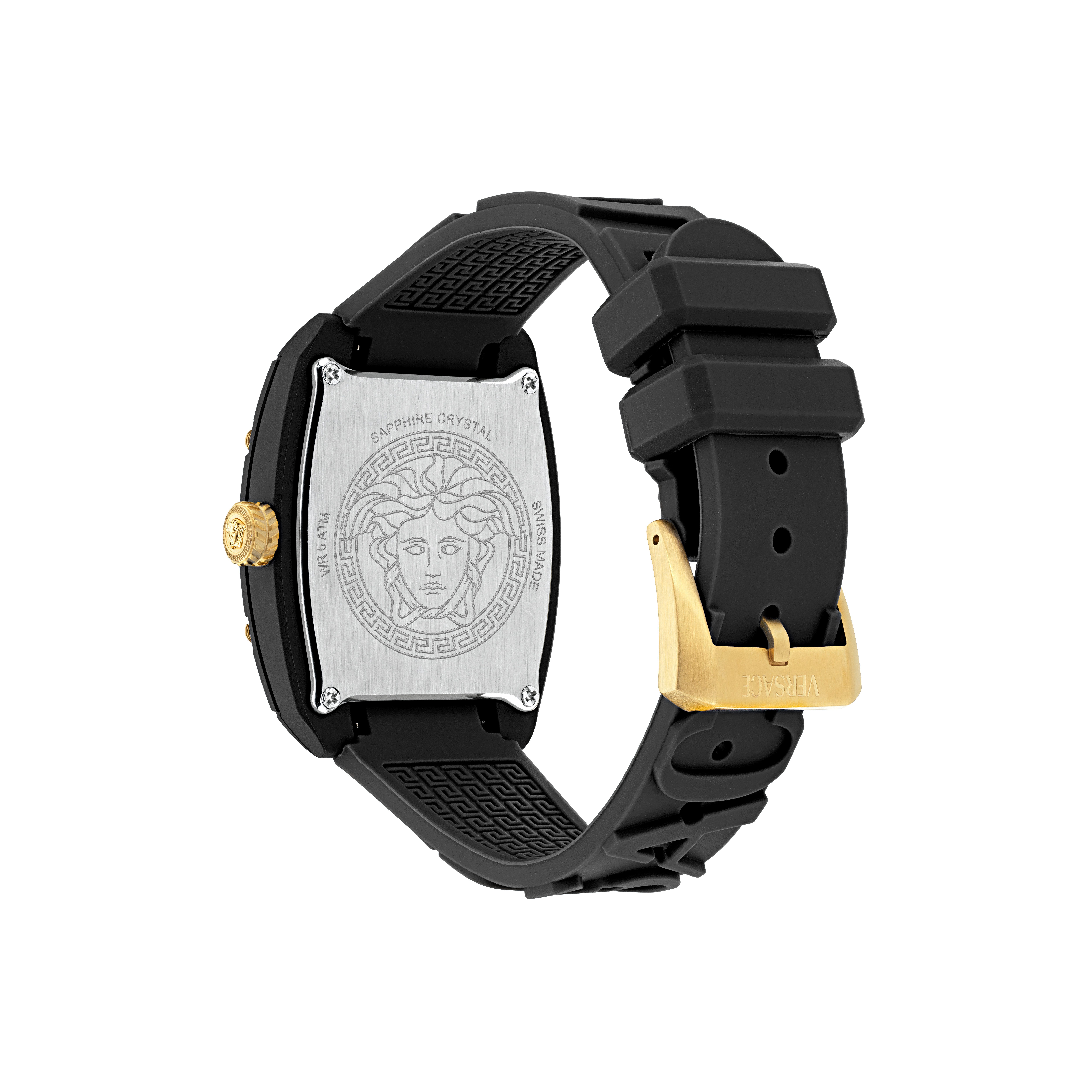 Versace Quarzuhr DOMINUS ECO CERAMIC VE0N00125, Armbanduhr, Damenuhr, Swiss Made, analog