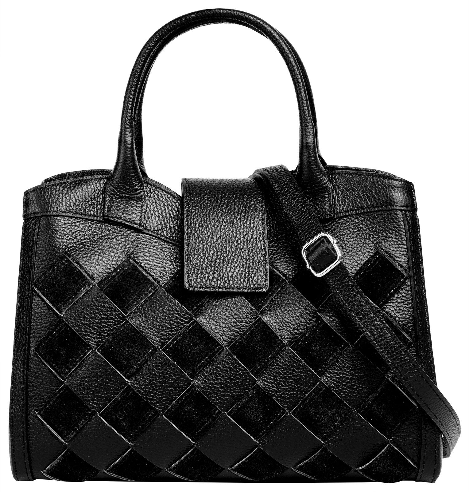 Samantha Look Henkeltasche, echt Leder, Made in Italy