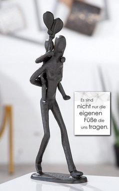 GILDE Dekoobjekt, Liebevolle Design Figur Skulptur mit Mutter Kind Motto ES SIND