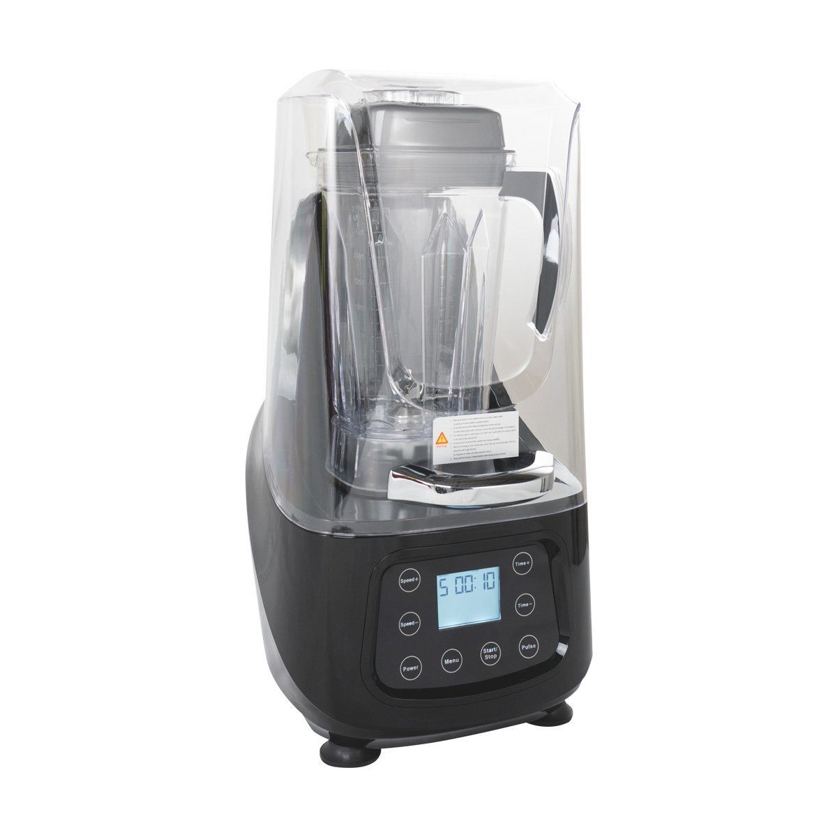 GastroHero Standmixer Barmixer mit Schallschutz 2 Liter Profi Blender leise, 1680 W, Digitales Display mit Programmen, Schallschutzgehäuse