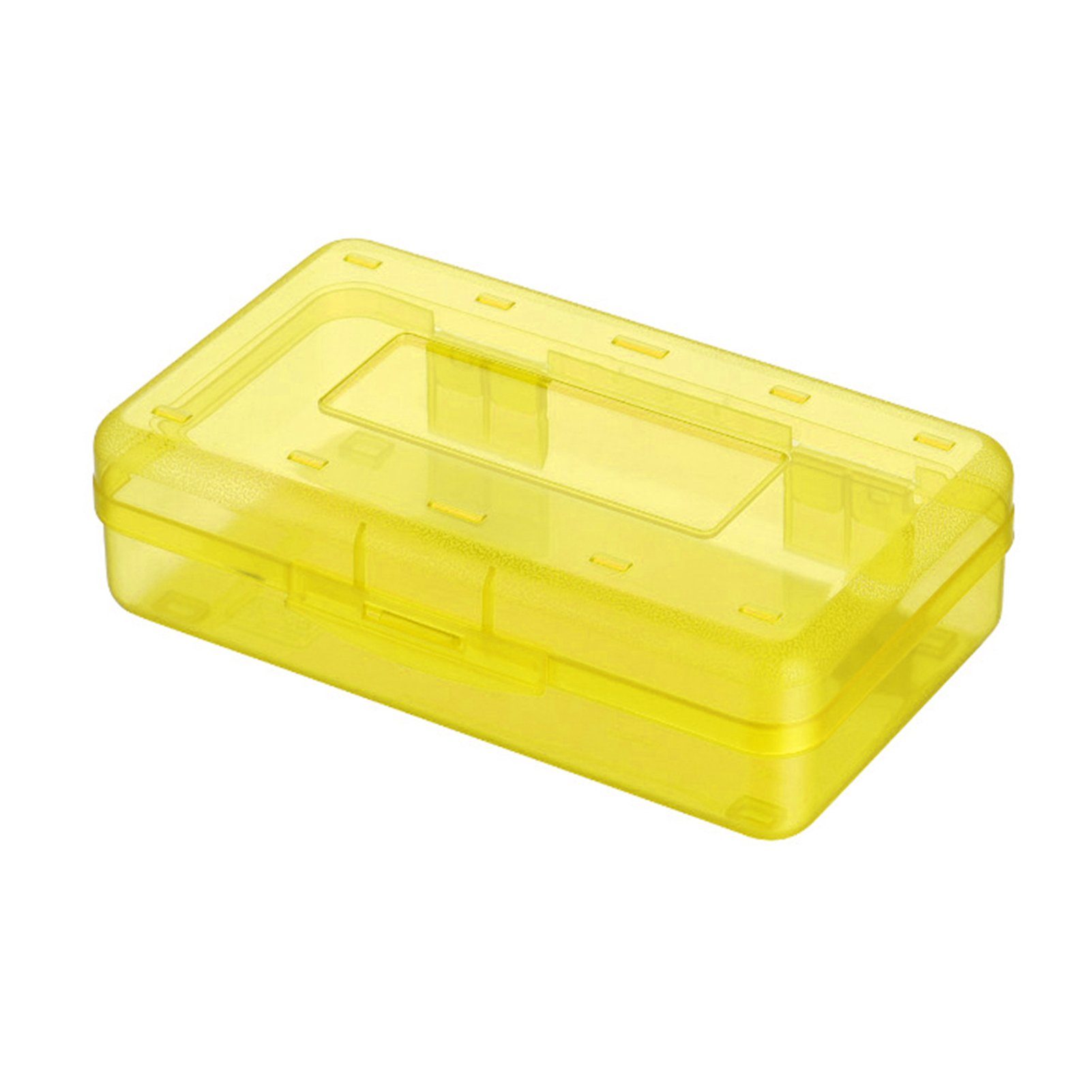 Blusmart Federtasche Schöne Transparente/bunte Bleistiftbox, Tragbare Federtasche, Bleistifttasche yellow