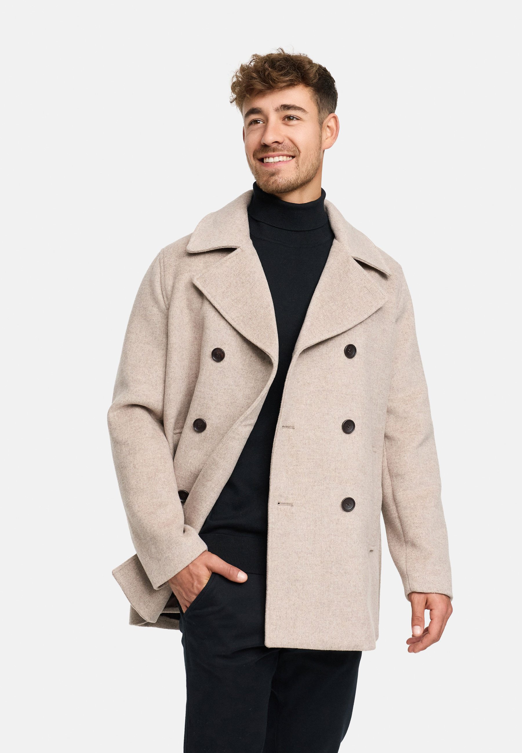 Indicode Wollmantel Herren INParade Winter Mantel Herrenmantel Herrenmantel mit Wollanteil