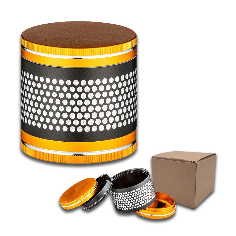 Coumo Grinder Premium XL Grinder, Maxi Sphere, Ø 6 cm, Metall Kräutermühle