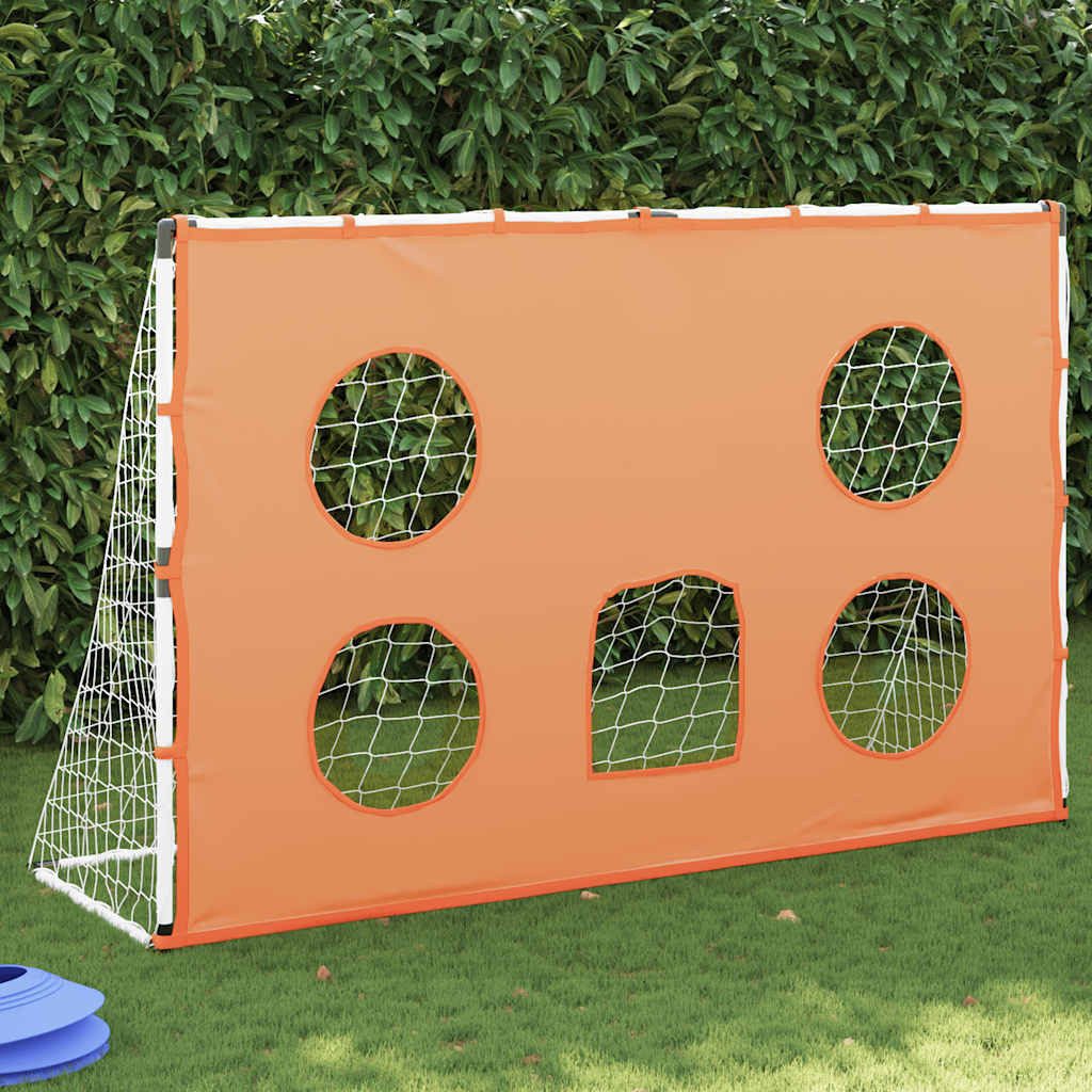 vidaXL Fußballtor Fußballtor für Kinder mit Zielmatte und Ball 182x62x118 cm