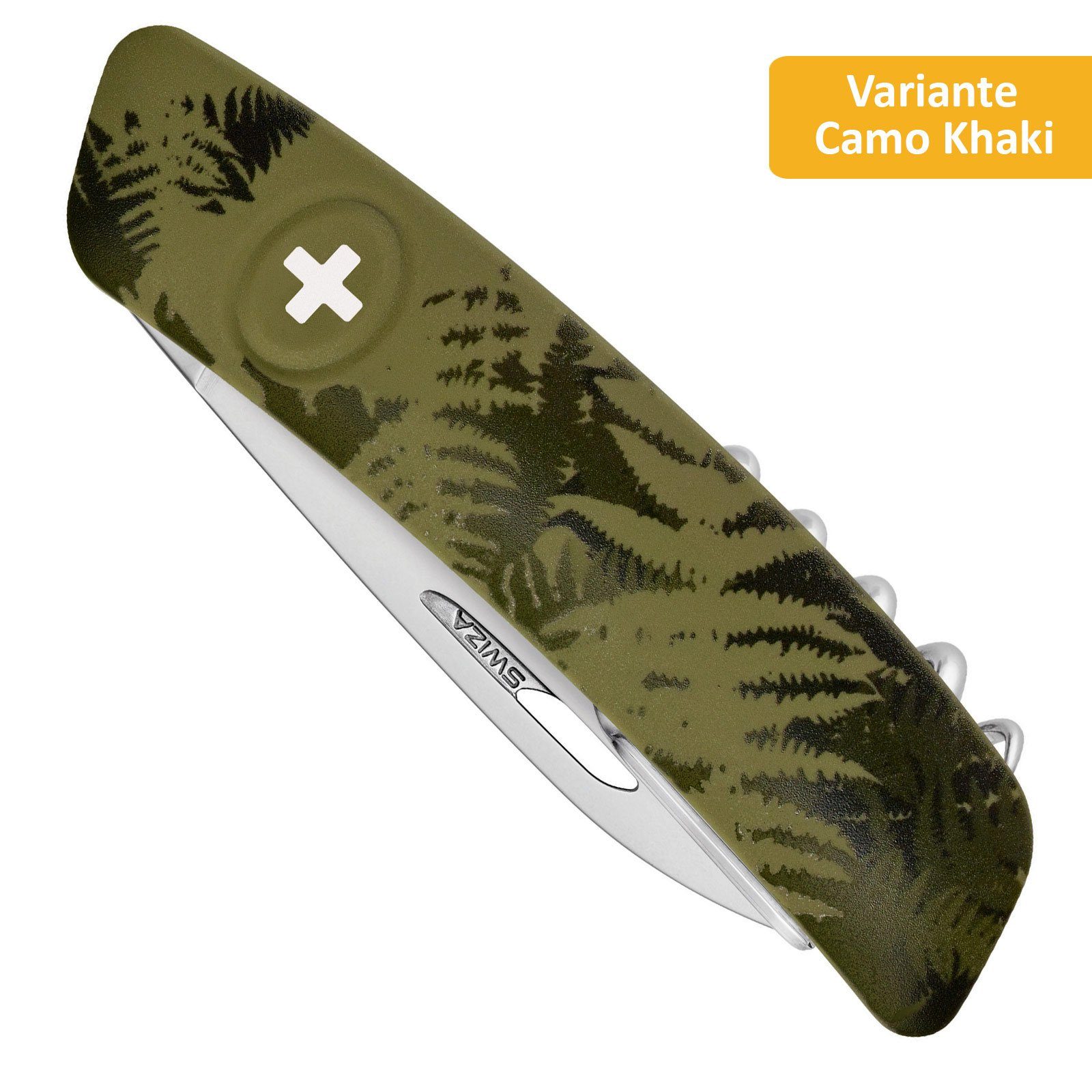 11 Klappmesser Funktionen Schweizer SWIZA Taschenmesser Taschenmesser, Camo Messer Khaki C03