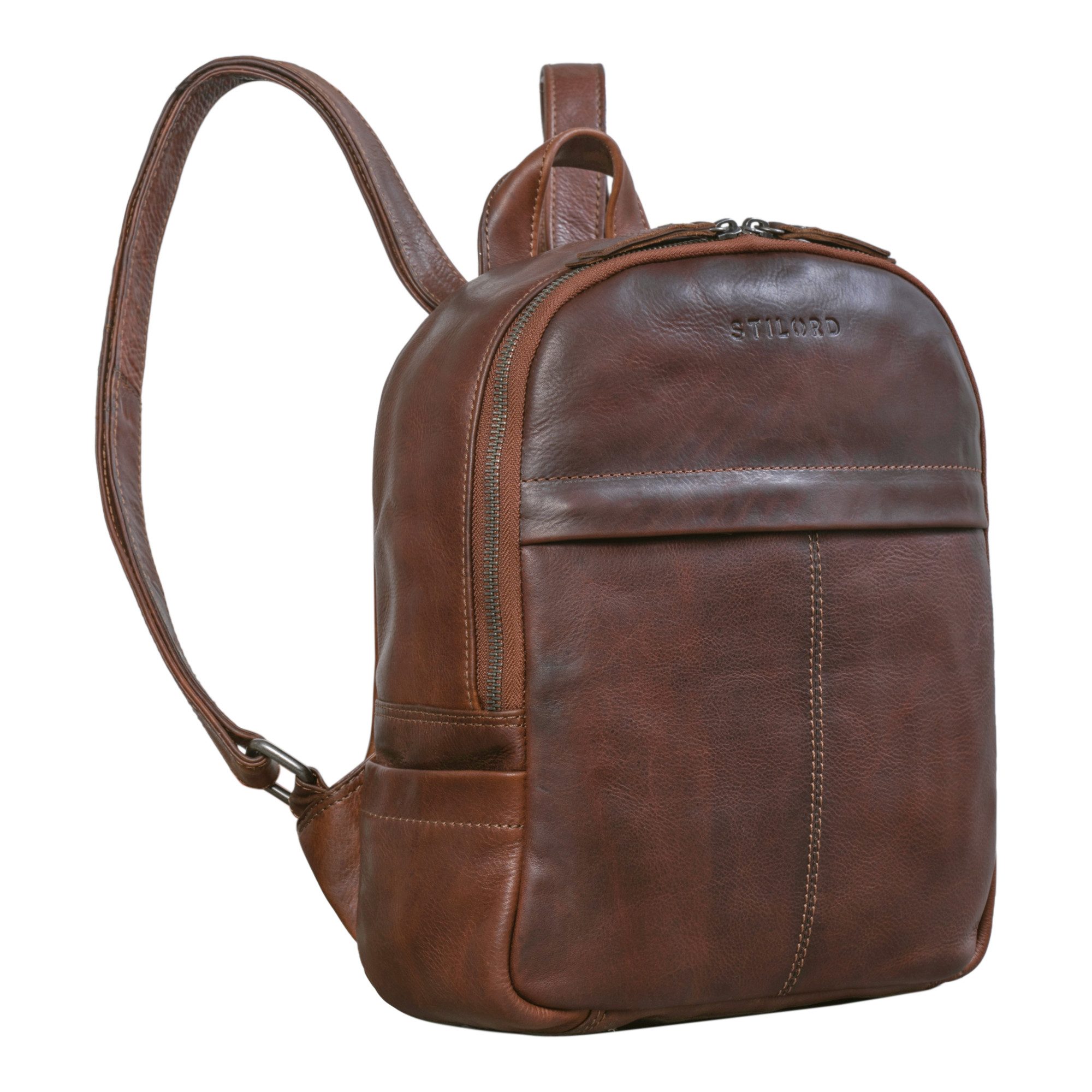 Cityrucksack "Ajanita" Damen Leder Rucksack Klein