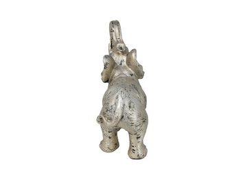 Klaus Skulptur Elefant stehend, silber, ca. 38,5 cm