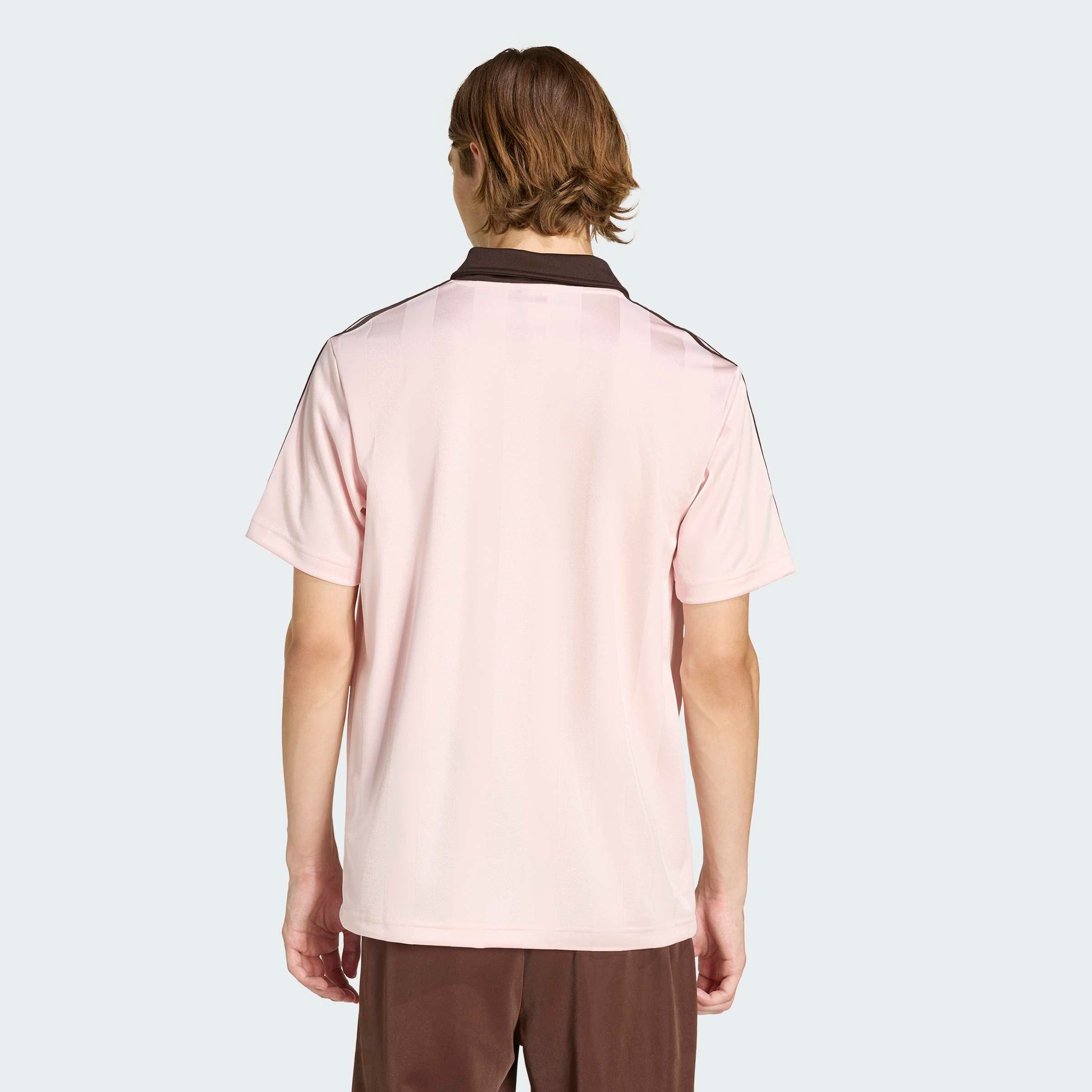 adidas Originals T-Shirt JSY mit V-Ausschnitt, ohne Verschluss, aus Polyester