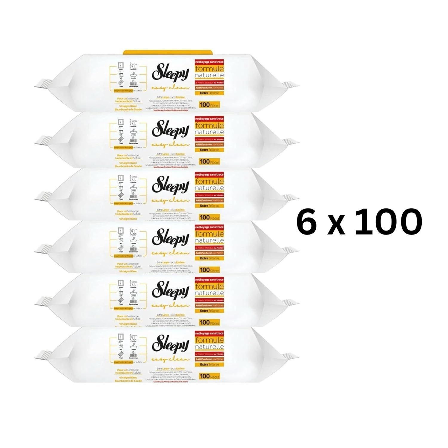 Uzman Sleepy Easy Clean im Set Reinigungstücher Feuchttücher Reinigung Reinigungstücher (Fusselfrei – hinterlässt keine Rückstände, Reißfest, Saugstark)