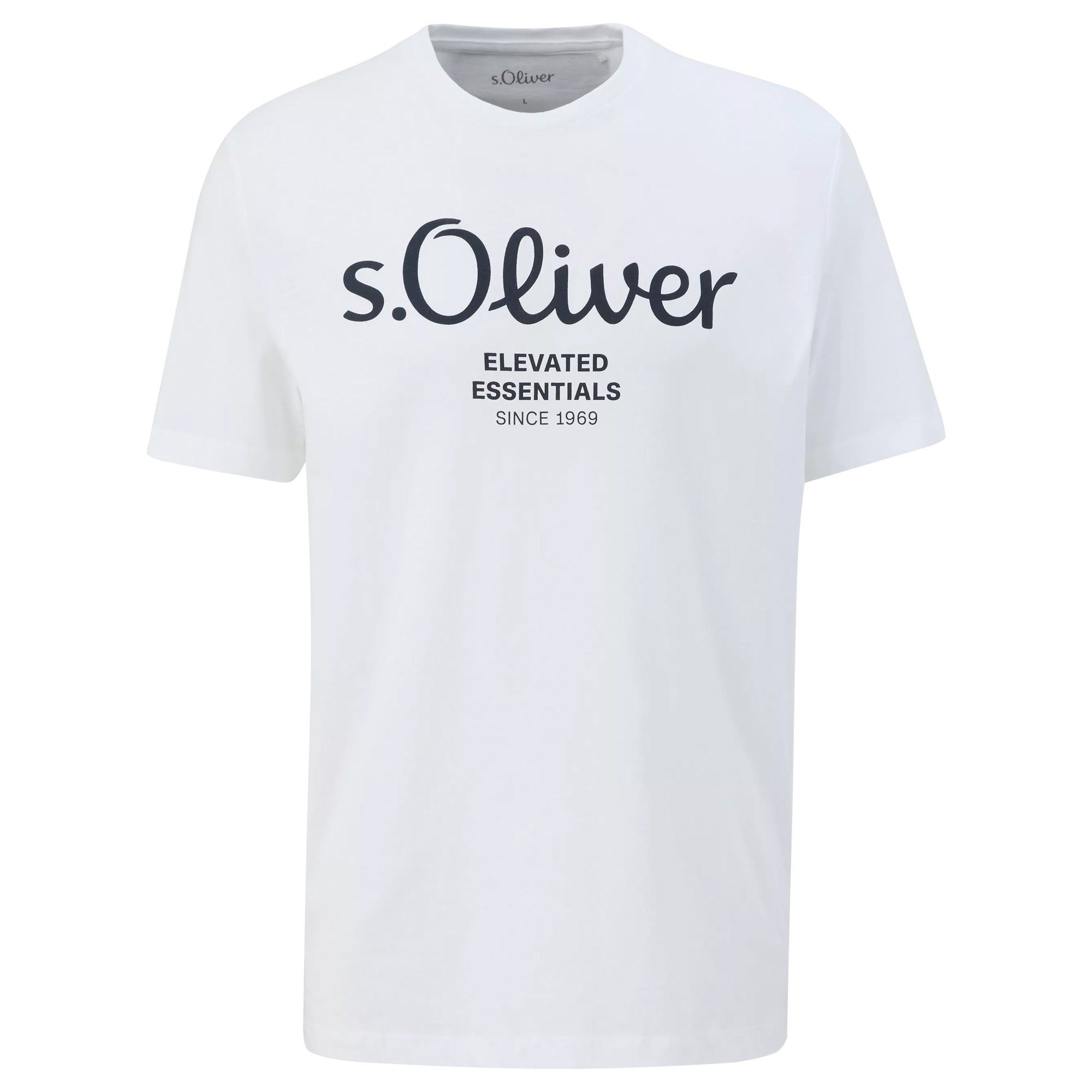 s.Oliver T-Shirt Herren T-Shirt 4er Pack Baumwolle Logo T-Shirt (Packung, 4 günstig online kaufen