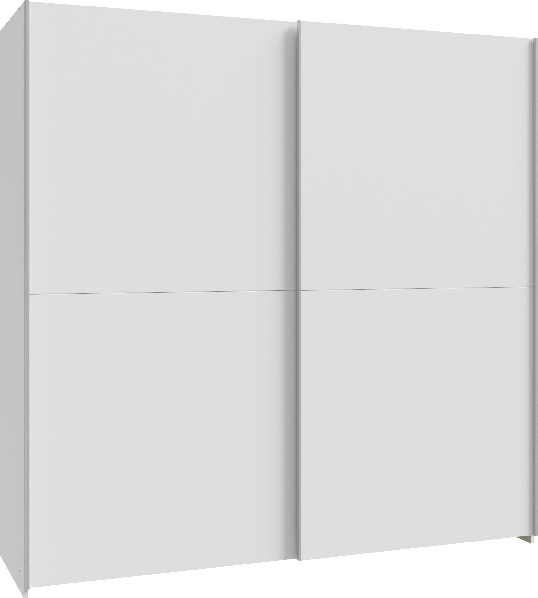 FORTE Schwebetürenschrank 2 Schiebetüren, Made in Europe, stabil und zeitlos (5 Breiten: 120 -200cm, Höhe ca. 190cm) in verschiedenen Farben und Breiten