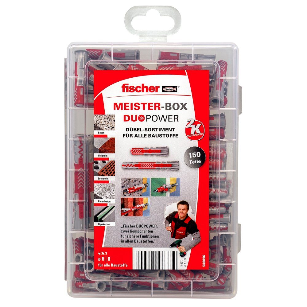 Fischer Befestigungstechnik MEISTER-BOX DUOPOWER Dübel-Set