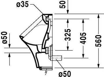 Duravit WC-Komplettset Duravit E-Urinal DURASTYLE 300x340mm Bat