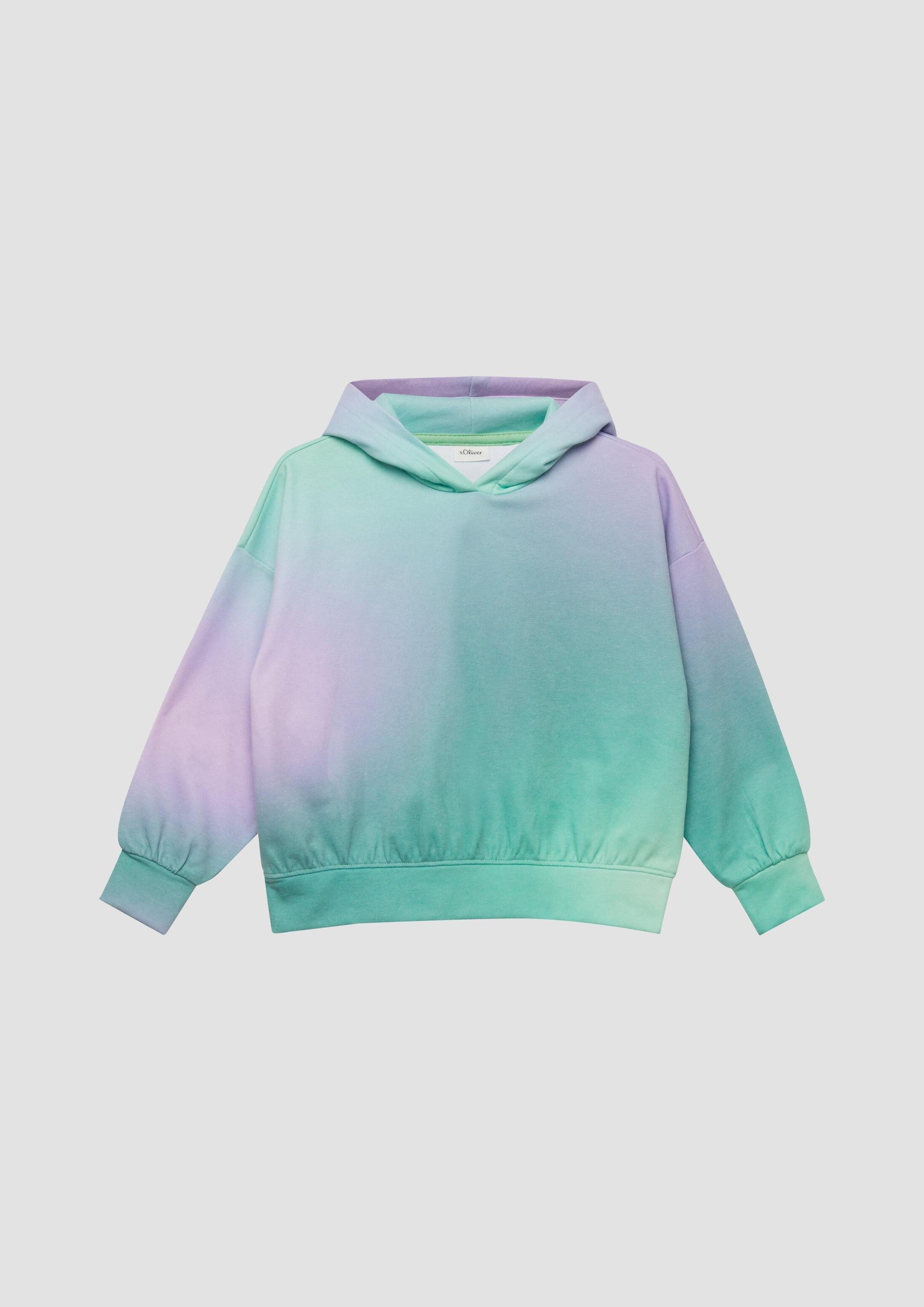 s.Oliver Sweatshirt Sweatshirt Oversized-Sweatshirt mit Farbverlauf