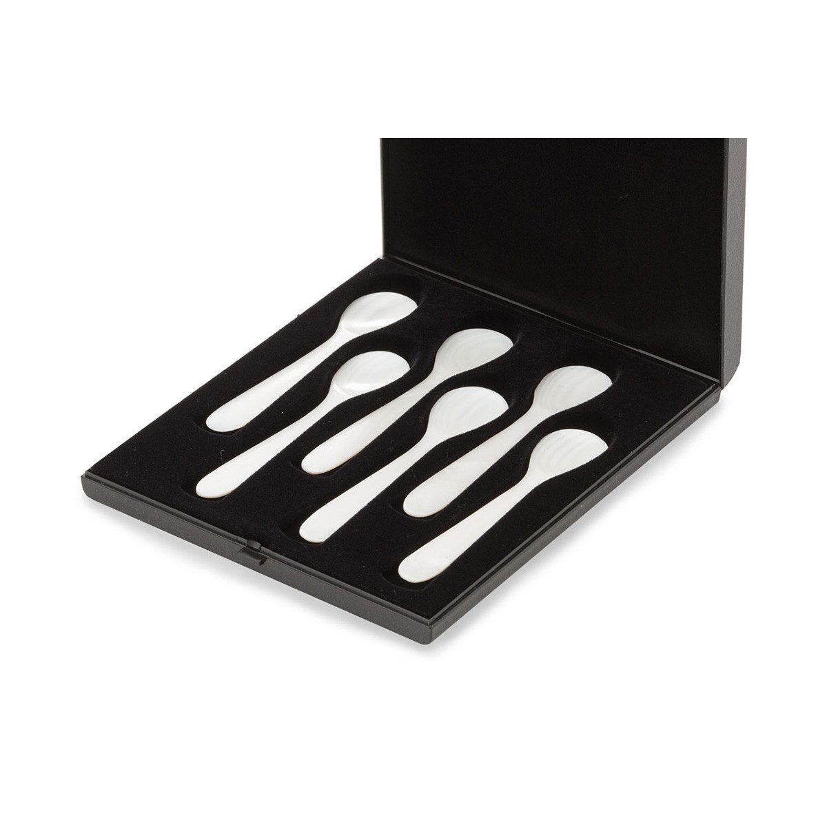 Eierlöffel SILBERKANNE Eierlöffelgarnitur Perlmutter 6-TLG. Im Etui L 12,0cm P