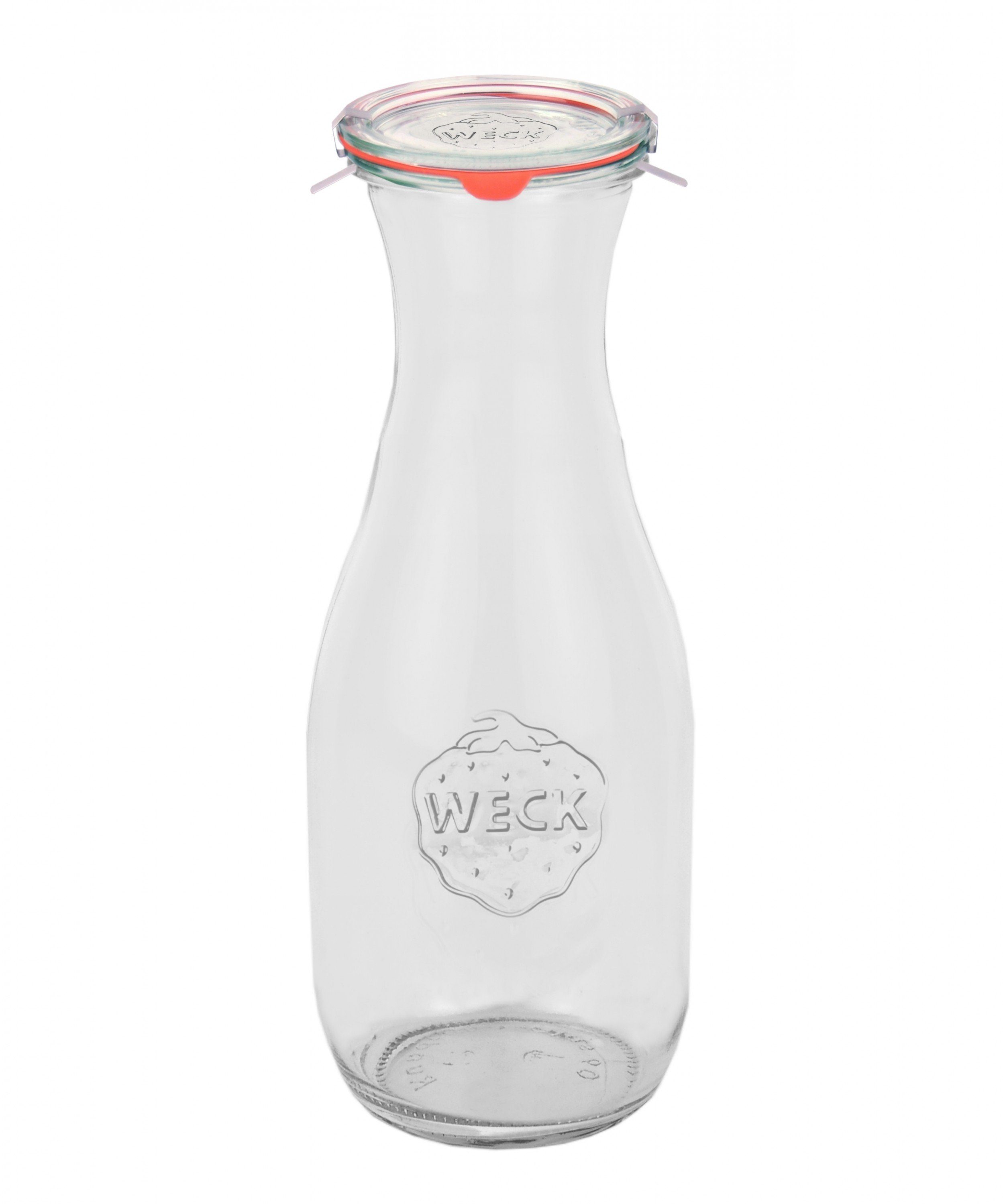 MamboCat Einmachglas 8er Set Weck Gläser Einkochringe Glas Saftflasche Glasdeckel 530ml Klammer