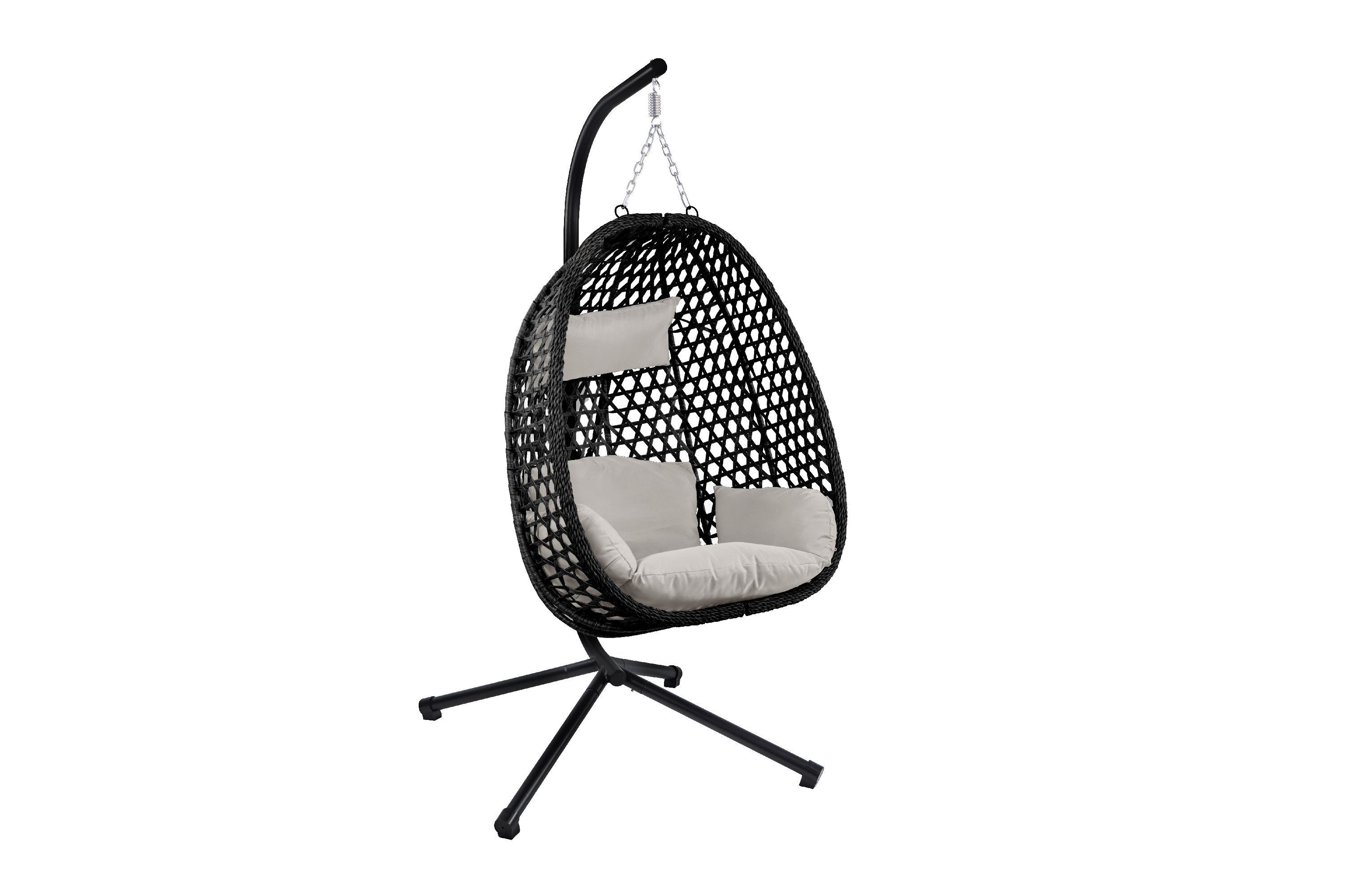 casa NOVA Gartenleuchte casa NOVA Hängesessel EMPOLI grau