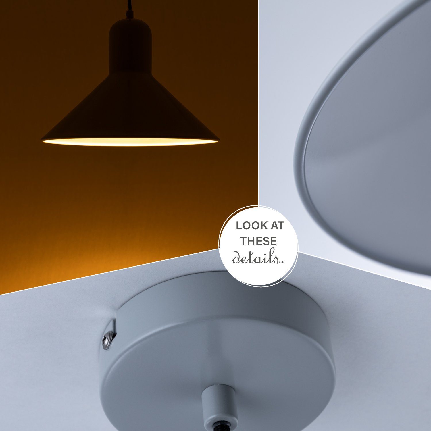 Hängelampe Esszimmer Paco Matt CLAIRE, Pendelleuchte Küchenlampe ohne Esstischlampe Hängend E27 Leuchtmittel, Home