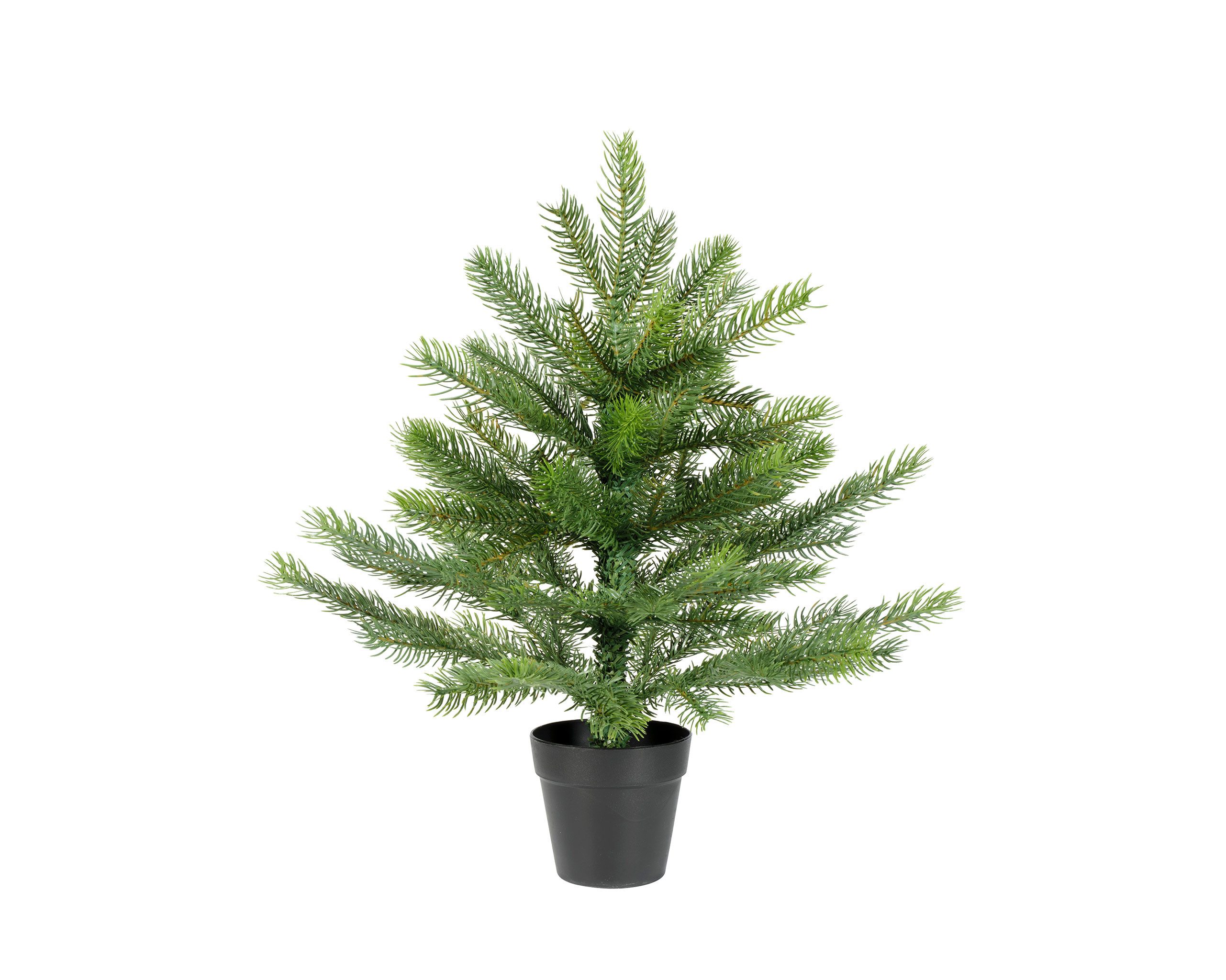 Kaemingk Künstlicher Weihnachtsbaum, Tannenbaum künstlich im Topf 45cm Grün