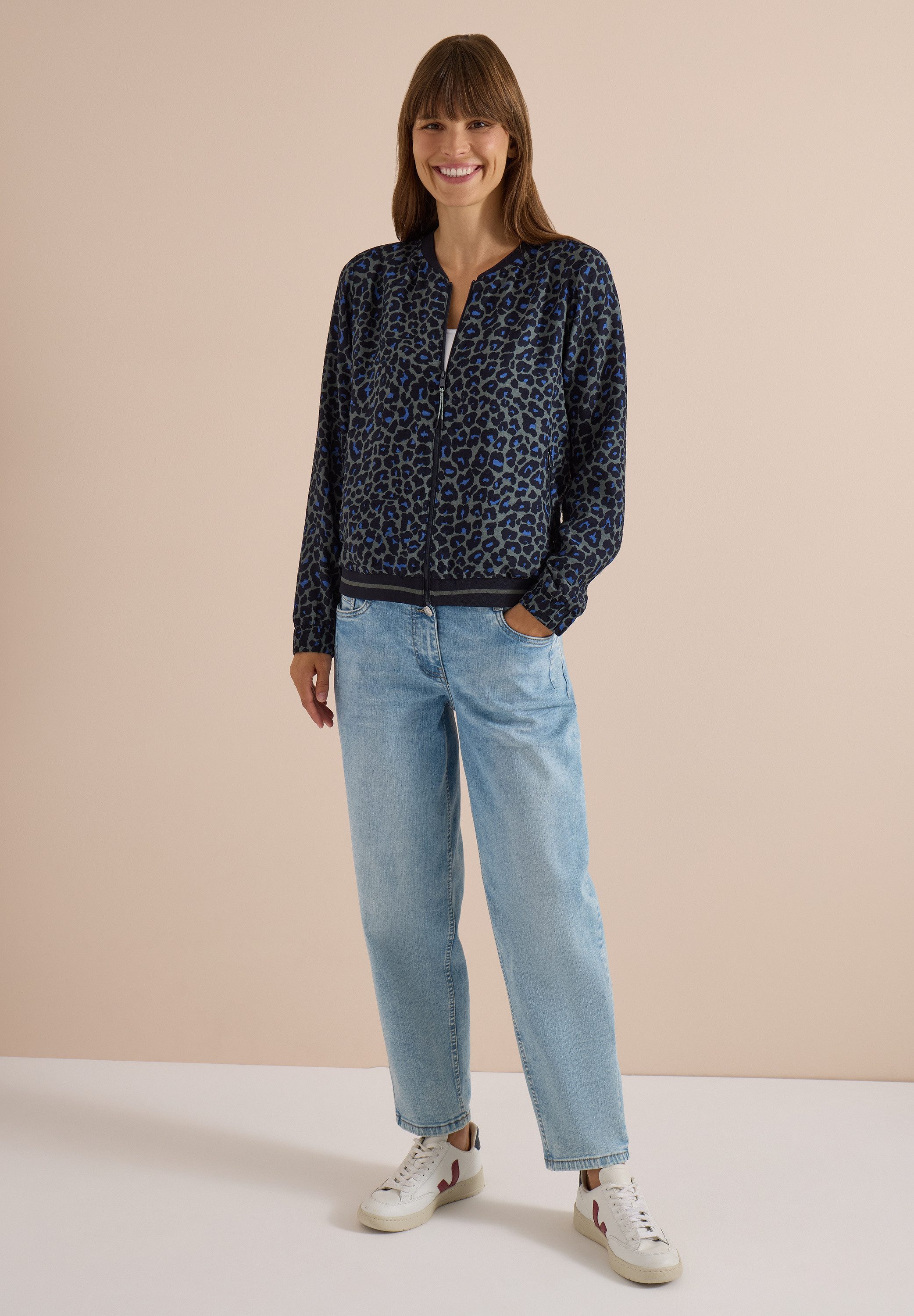 CECIL Blouson aus softem Materialmix