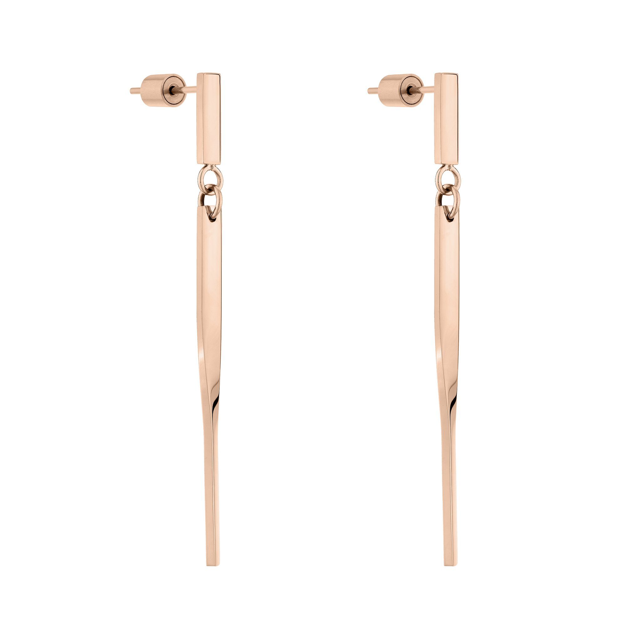Paar Ohrstecker Twisted Edelstahl