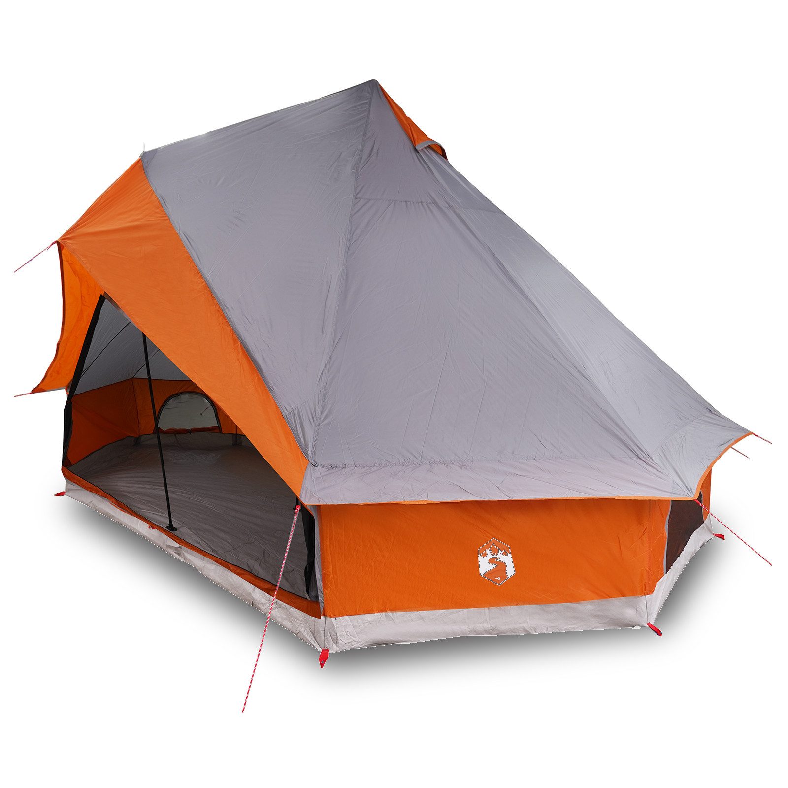 vidaXL Tipi-Zelt Familienzelt Tipi Grau und günstig online kaufen