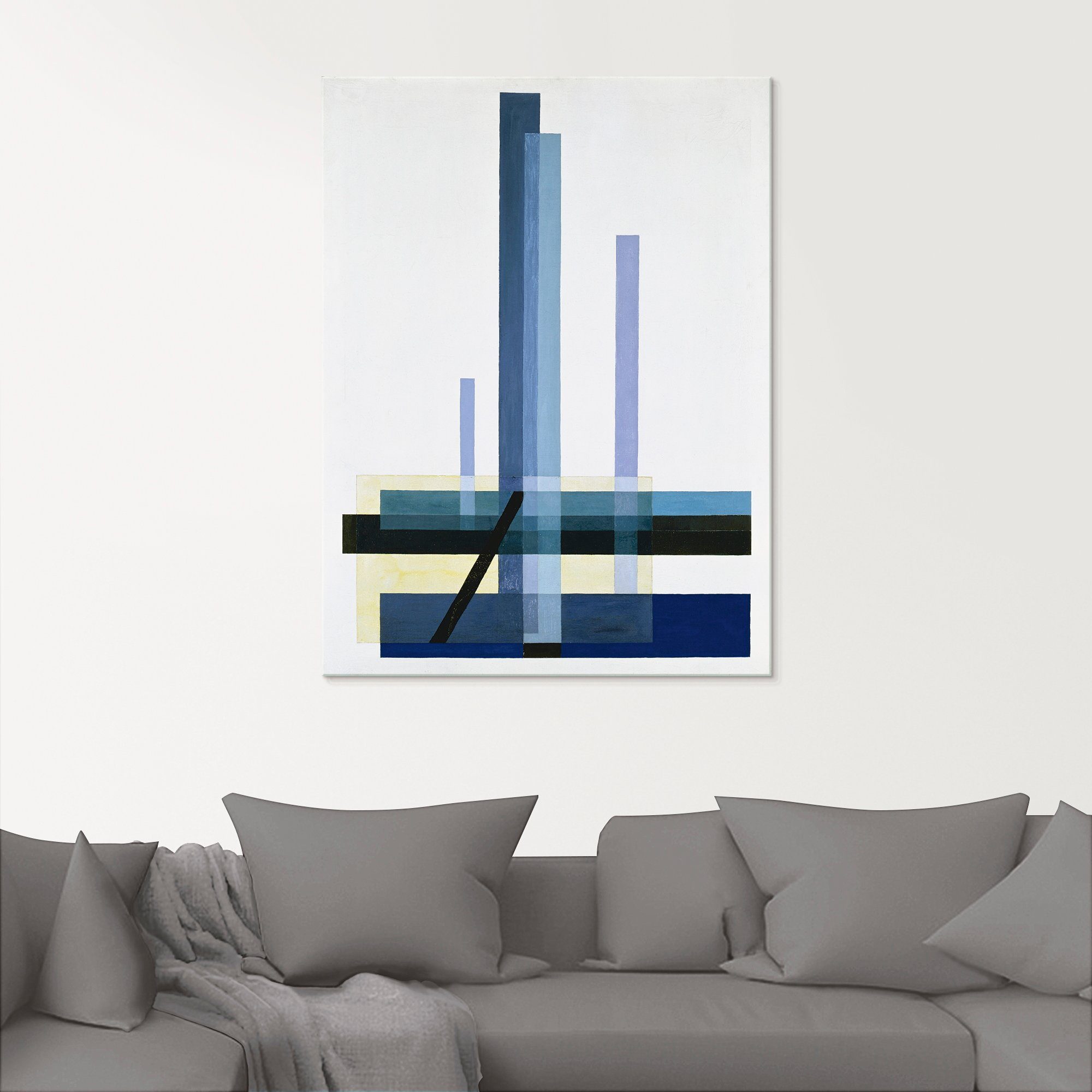 Artland Glasbild »C XII Blaues Bild«, Muster (1 Stück)-kaufen