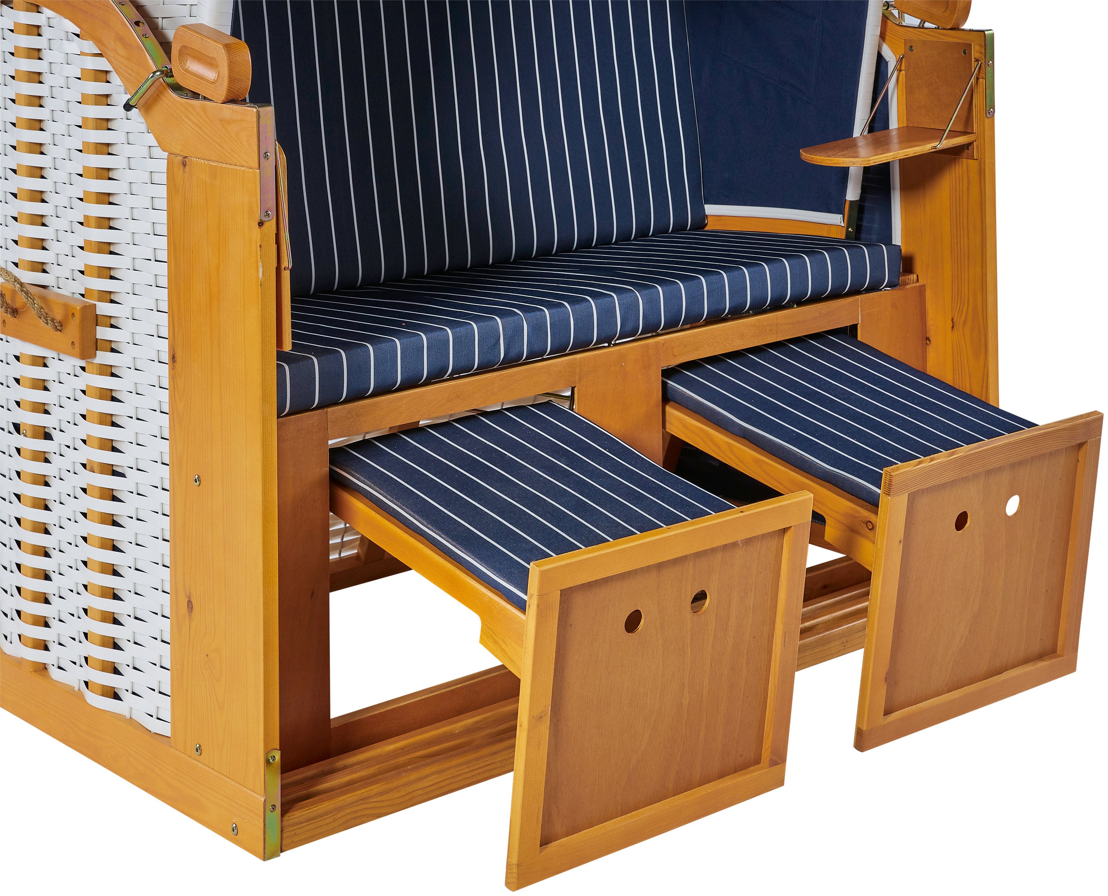 Ostsee-Modell, 2-Sitzer Amrum, KONIFERA BxTxH: Strandkorb BxTxH: Halblieger, cm, 115x150x72 cm, 115x72x150