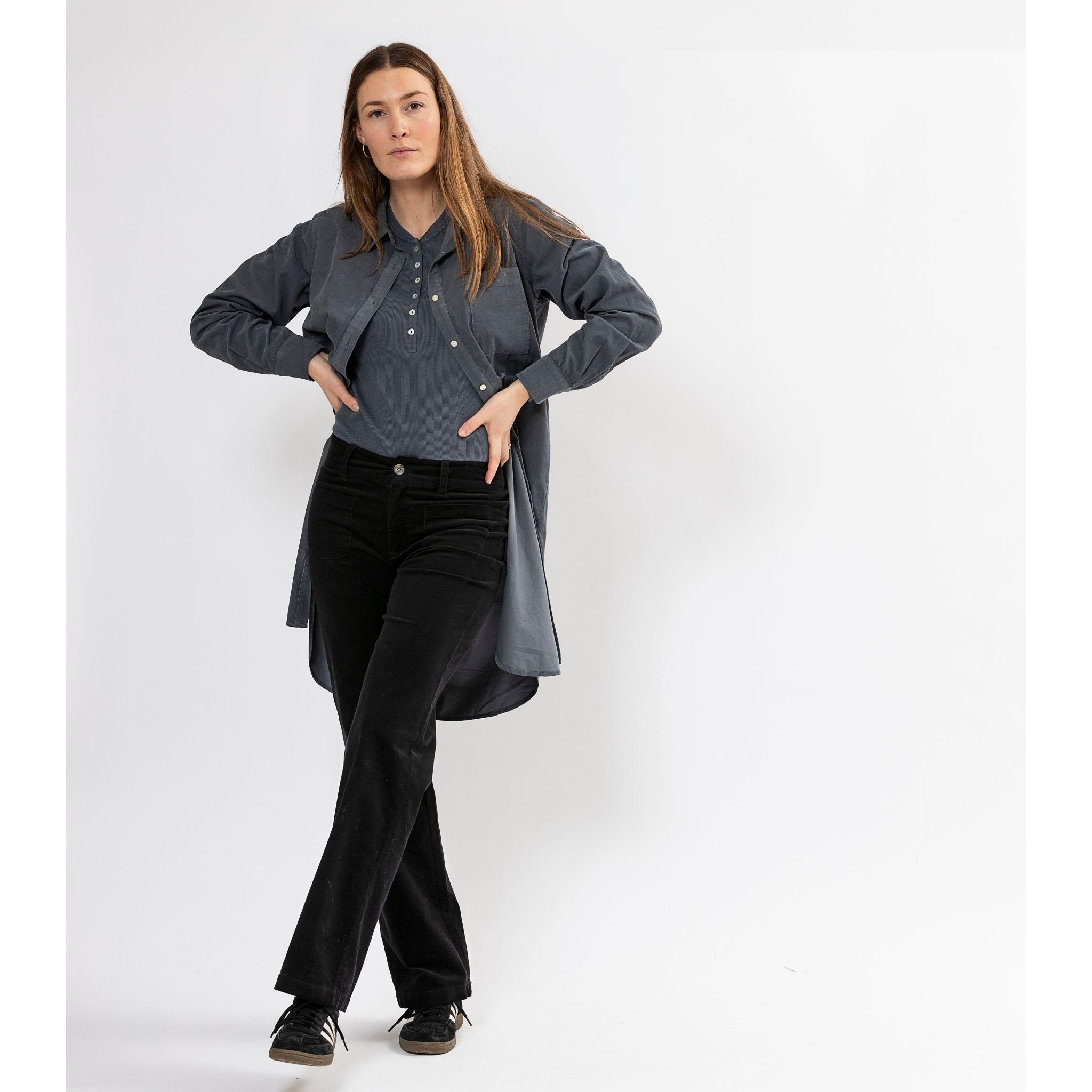 Blue Sportswear Cord Dress Atlin Babycord Dress Blouse Dress in Pink or Grey