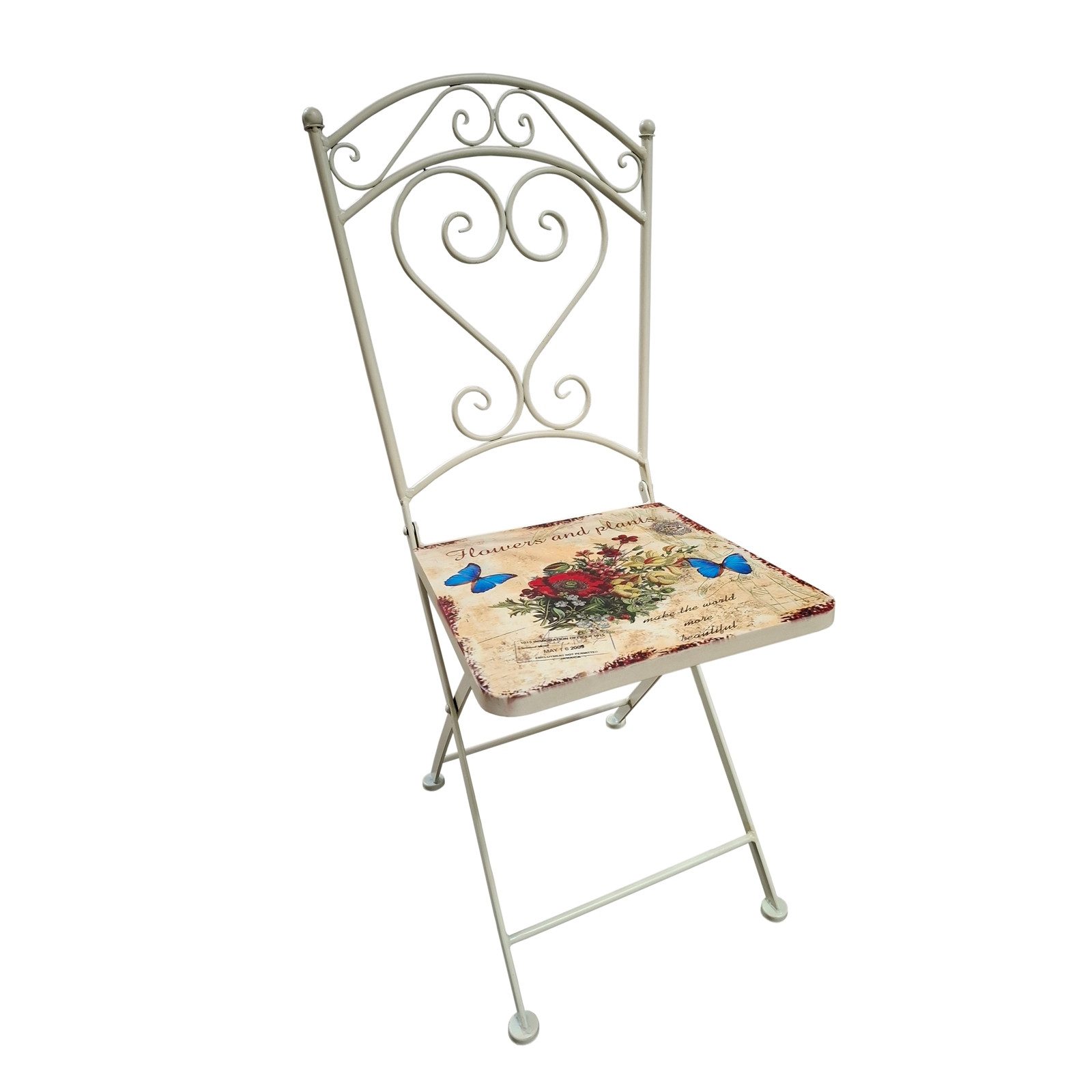 HTI-Living Gartenstuhl Metallstuhl Flowers and Plants günstig online kaufen
