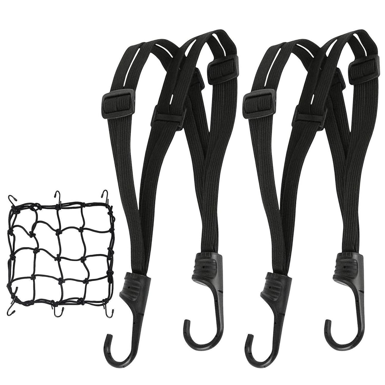 LuxusKollektion Spanngurt Spanngurt Gepäckträger 3er Set mit Haken (1-St)