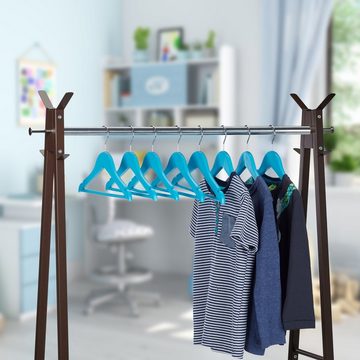 relaxdays Kleiderbügel 40x Kleiderbügel Kinder Blau