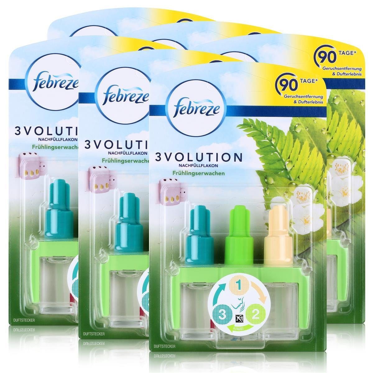 5 X Febreze 3Volution Pack de Recharge Vanille Magnolia Nachfüllflakon