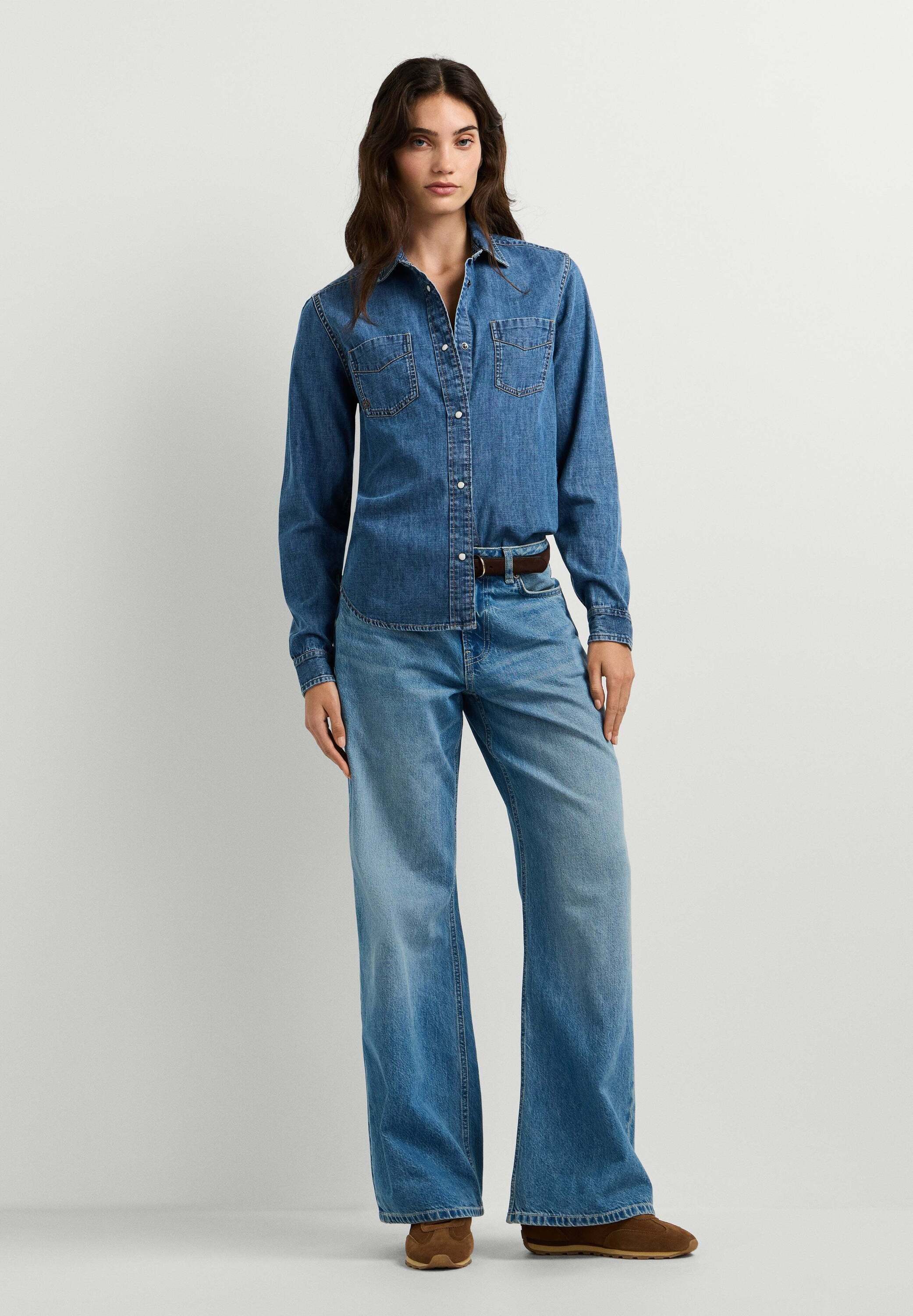 Pepe Jeans T-Shirt denim shirt ABBEY AUTHENTIC SHIRT
