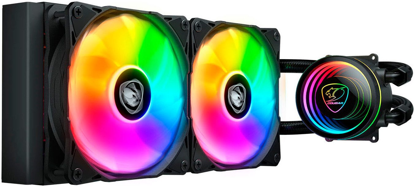 Cougar Wasserkühlung CPU Wasserkühlungsblock, Poseidon Elite 240 ARGB