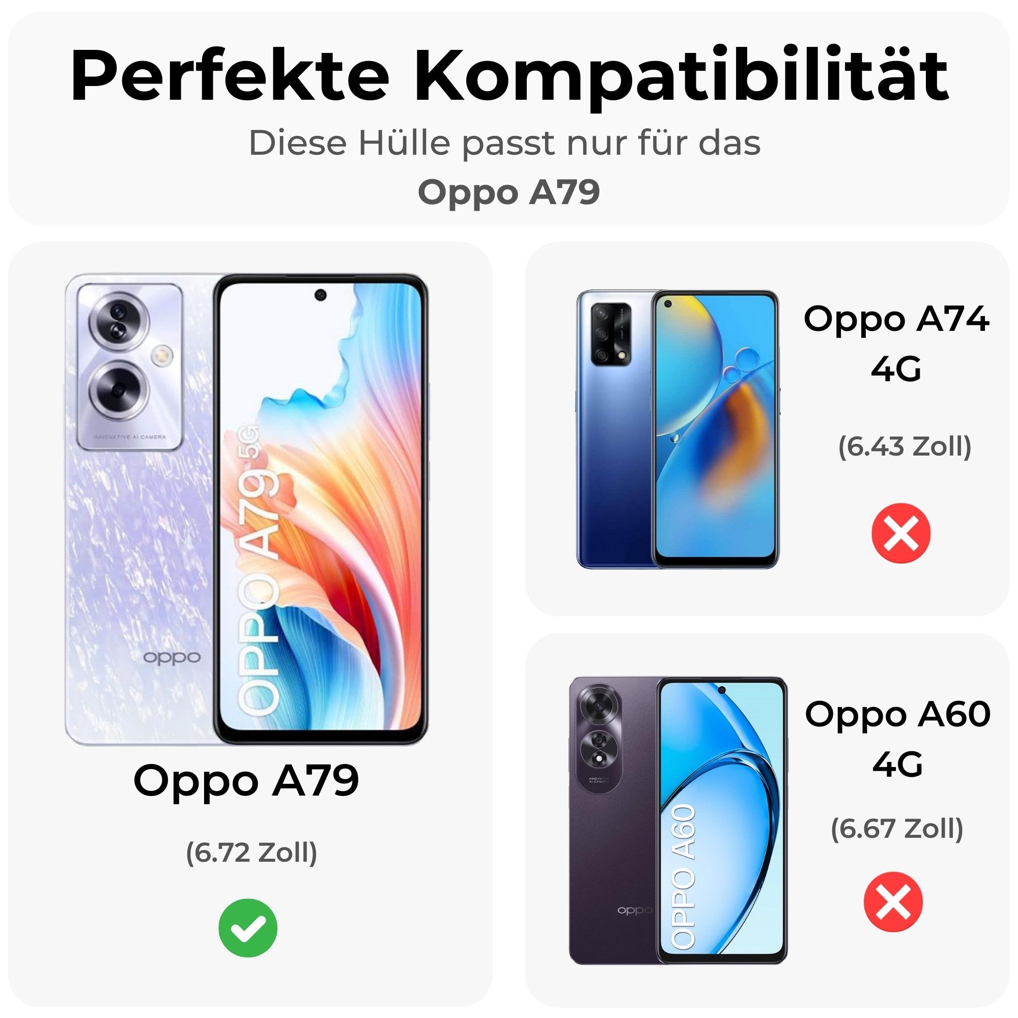 betterfon Handyhülle Carbon Hülle für Oppo A79 Backcover TPU Silikon Bumper Schwarz, Carbon-Look – stoßfestes Case mit Air-Cushion & Metall-Optik