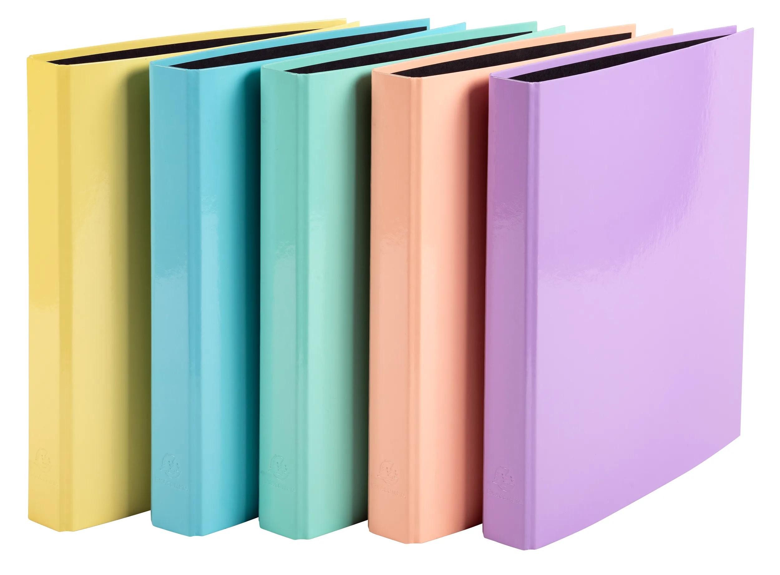 EXACOMPTA Ringbuchmappe 10x Ringbuch A4, 2 Ringe in D-Form 25mm, Aquarel - günstig online kaufen