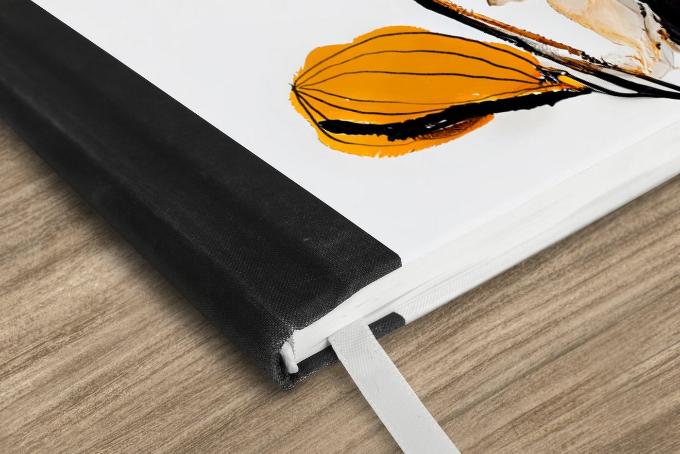 Thumbnail - MuchoWow Notizbuch Blumen - Schwarz - Pflanzen - Pastell - Gelb, Journal, Merkzettel, Tagebuch, Notizheft, A5, 98 Seiten...