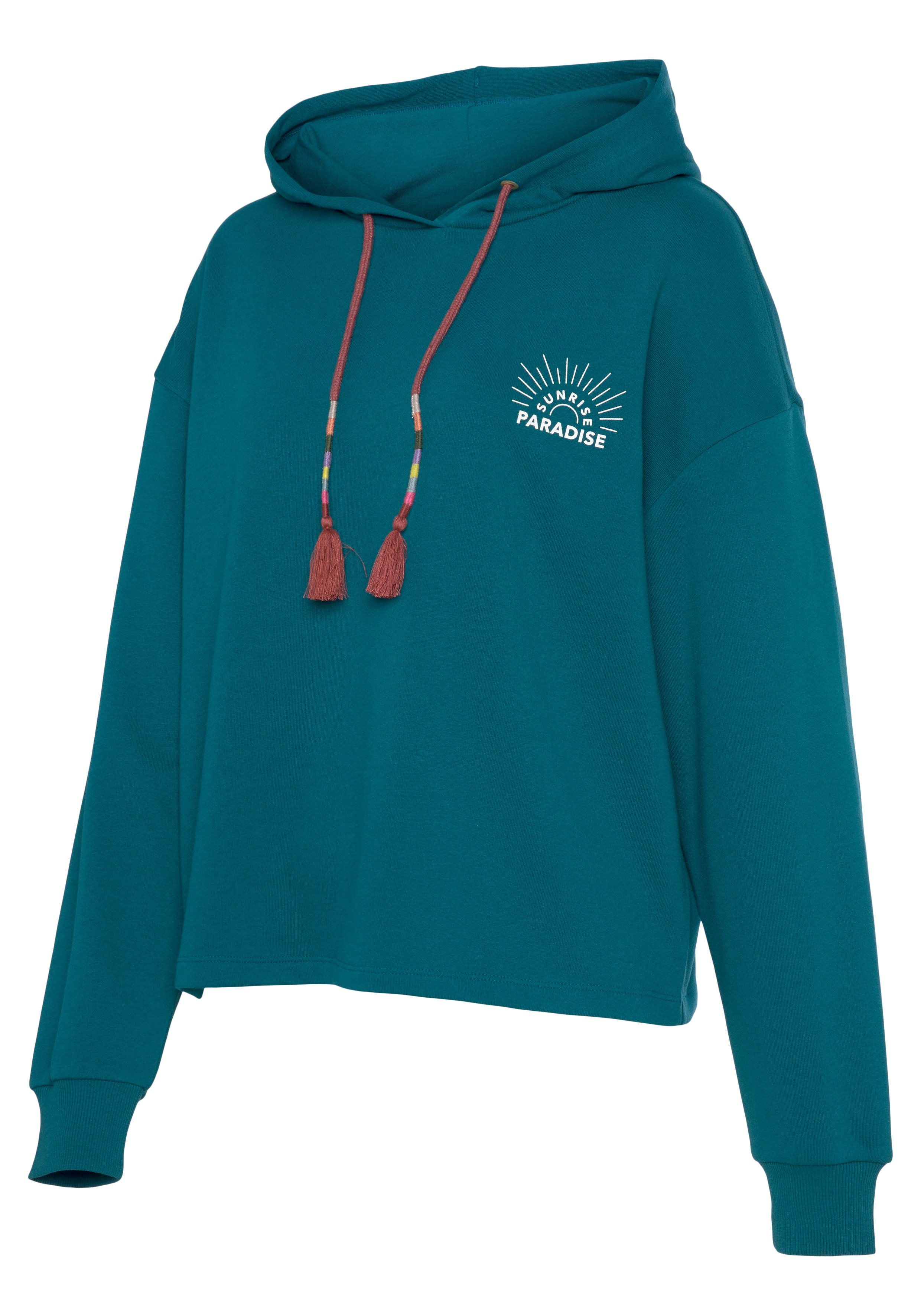 Vivance Hoodie Kapuzensweatshirt mit Print, Loungewear