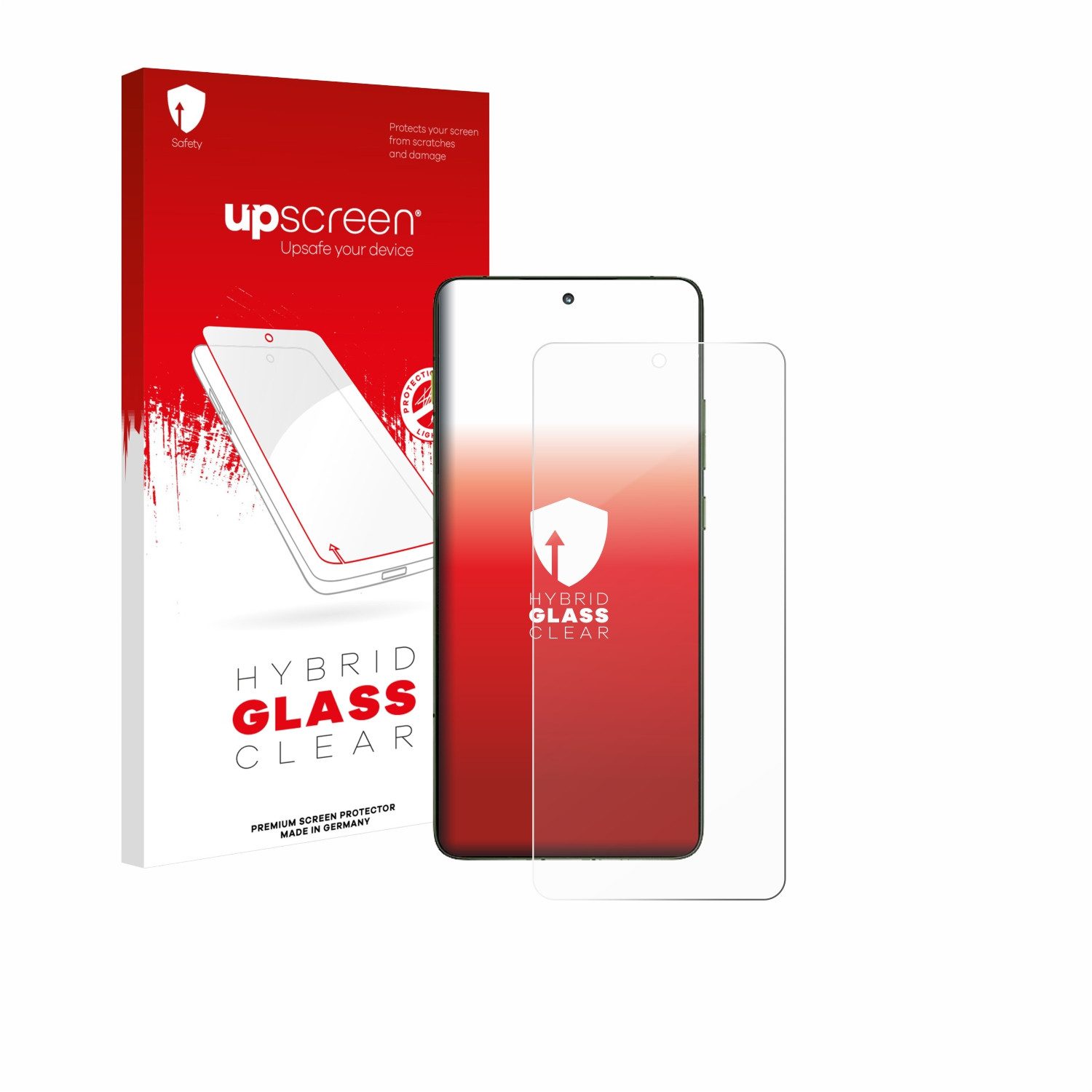 upscreen Displayschutzglas Folie für Motorola Edge 70, Schutzfolie Glas Panzer Display Schutz klar